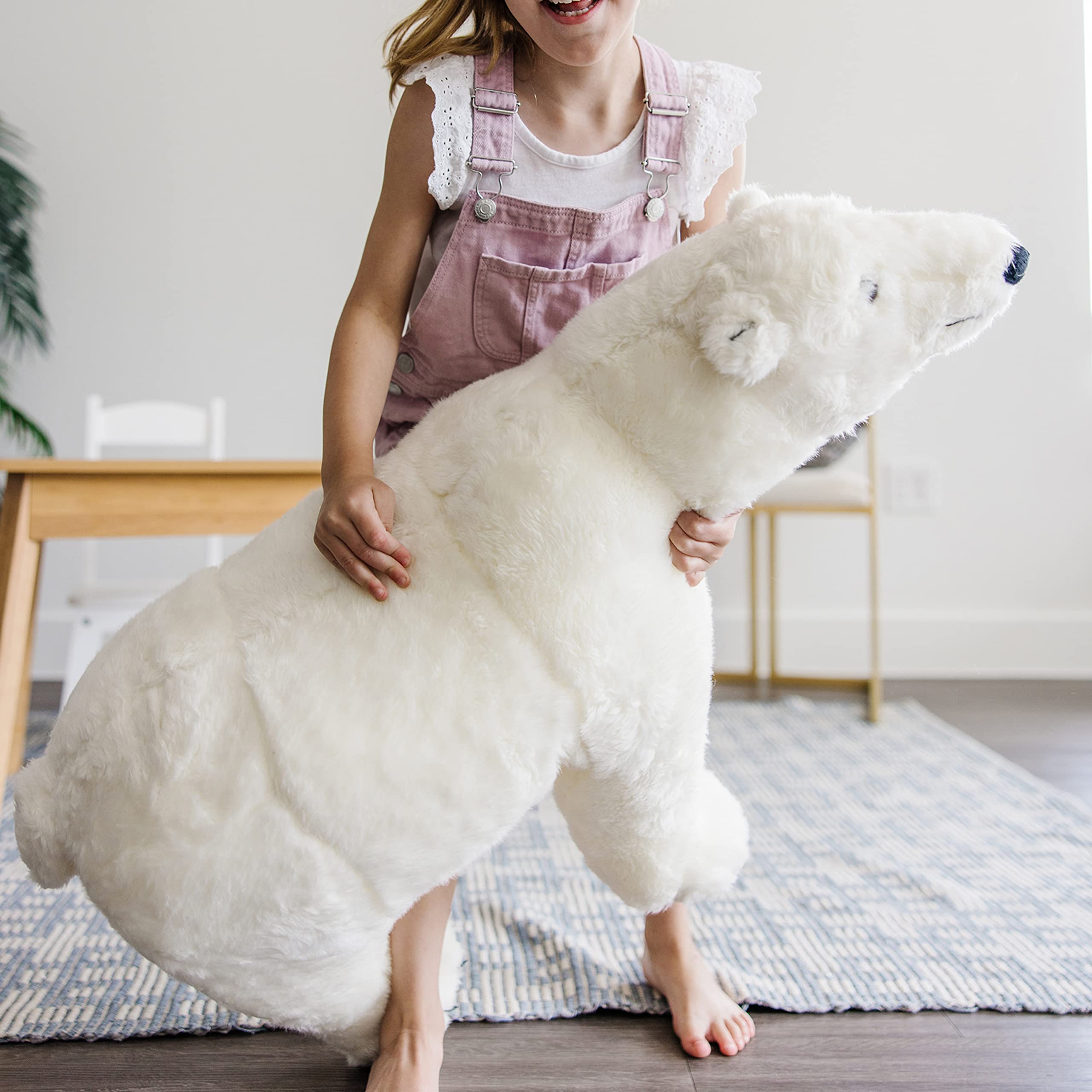 Foto 6 pulgar | Peluche Melissa & Doug, Oso Polar Gigante, 90 Cm, Realista - Venta Internacional.