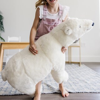 Foto 5 | Peluche Melissa & Doug, Oso Polar Gigante, 90 Cm, Realista - Venta Internacional.