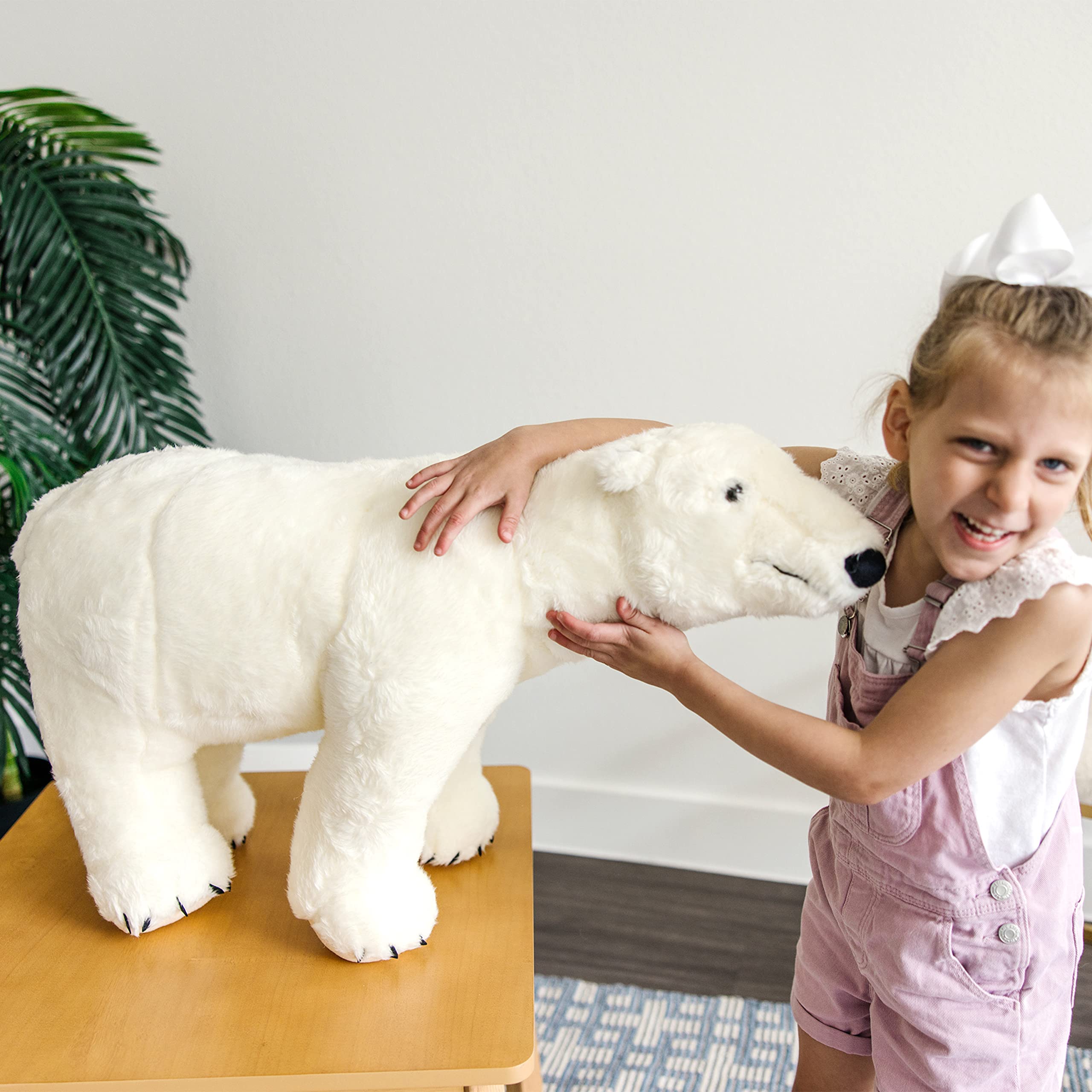 Foto 8 pulgar | Peluche Melissa & Doug, Oso Polar Gigante, 90 Cm, Realista - Venta Internacional.