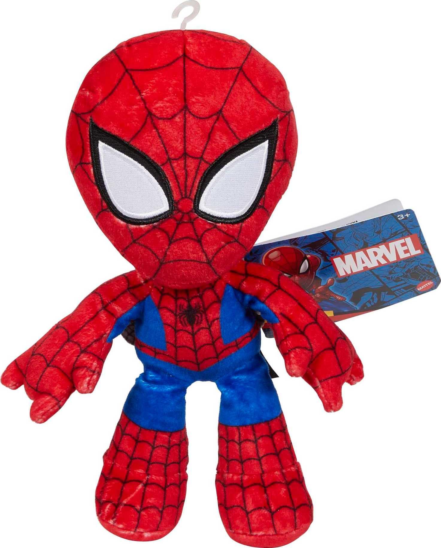 Foto 2 pulgar | Figura De Peluche Del Personaje Mattel Marvel Spider-man De 20 Cm De Altura - Venta Internacional.