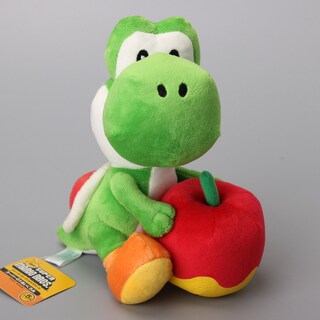 Foto 3 | Peluche Uiuoutoy Yoshi con Manzana de 18 cm - Venta Internacional