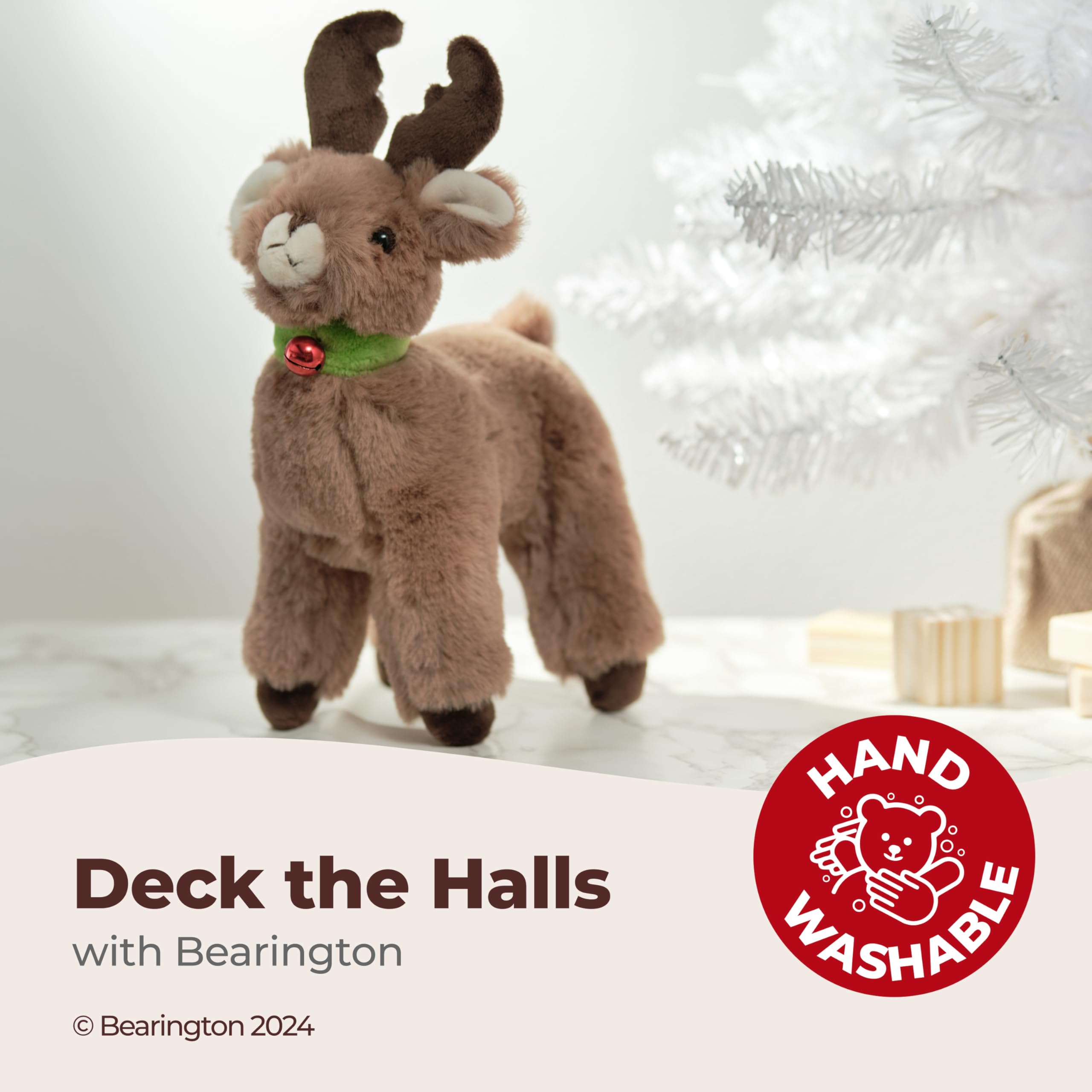 Foto 3 | Animal De Peluche Bearington Jolly Reindeer, 15 Cm, Regalo De Navidad - Venta Internacional.