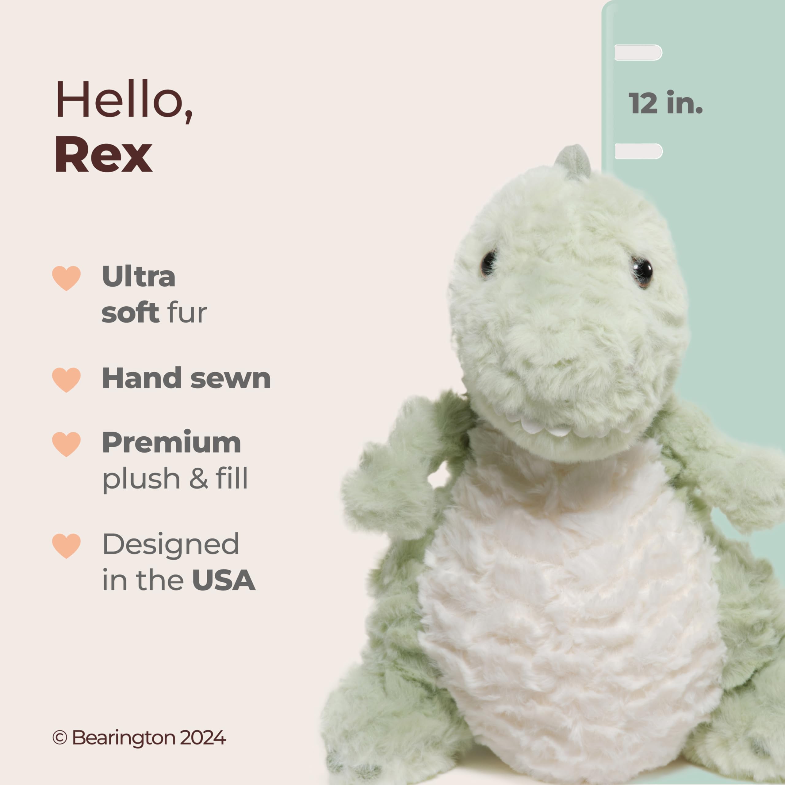 Foto 3 pulgar | Peluche Bearington Rex The T-rex Dino De 30 Cm - Venta Internacional.