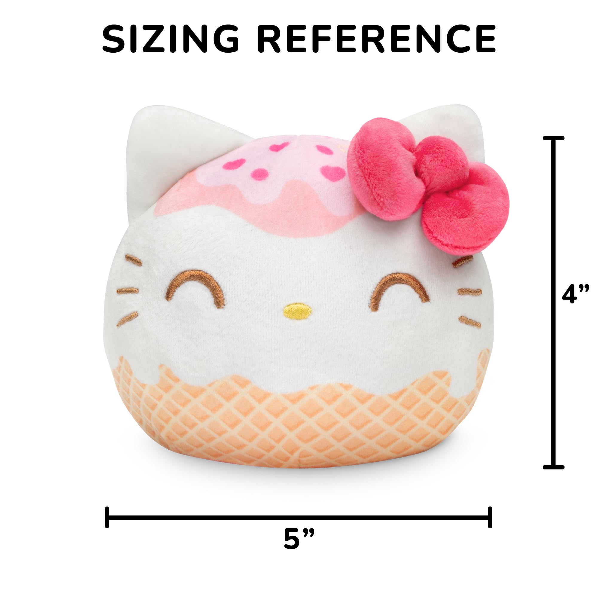 Foto 5 pulgar | Helado Pushie Teeturtle Hello Kitty Reversible 4 Hello Kitty - Venta Internacional.