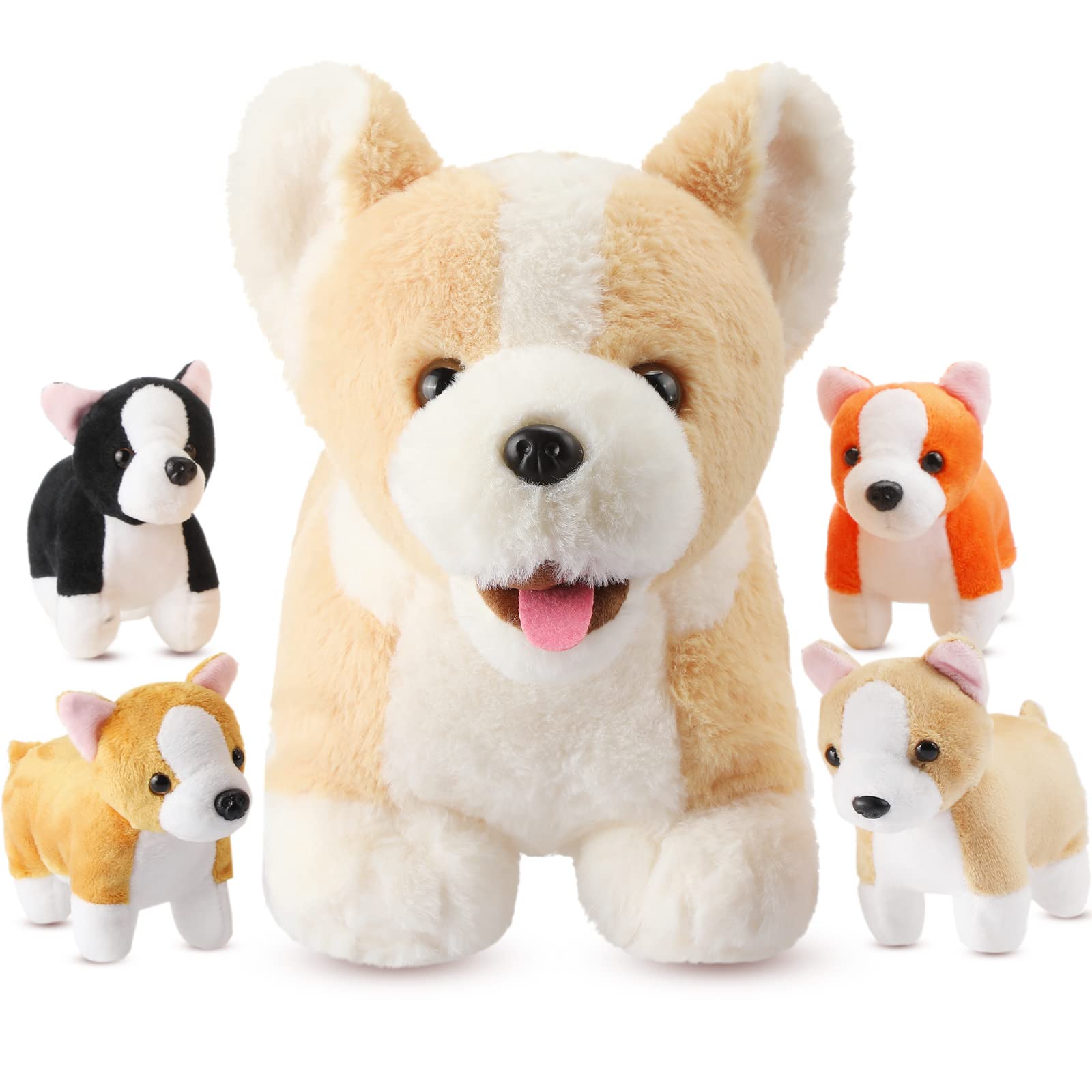 Foto 1 | Perro Skylety De Peluche Con Bebés En Su Interior Para Niños Corgi - Venta Internacional.