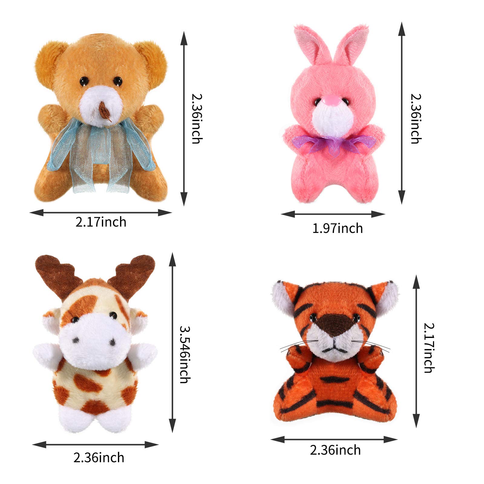 Foto 3 pulgar | Juguetes De Peluche Skylety Mini Safari Stuffed, 32 Unidades Con Llavero - Venta Internacional.