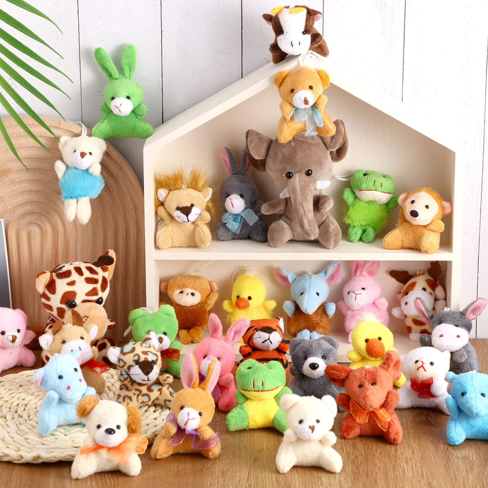 Foto 5 pulgar | Juguetes De Peluche Skylety Mini Safari Stuffed, 32 Unidades Con Llavero - Venta Internacional.