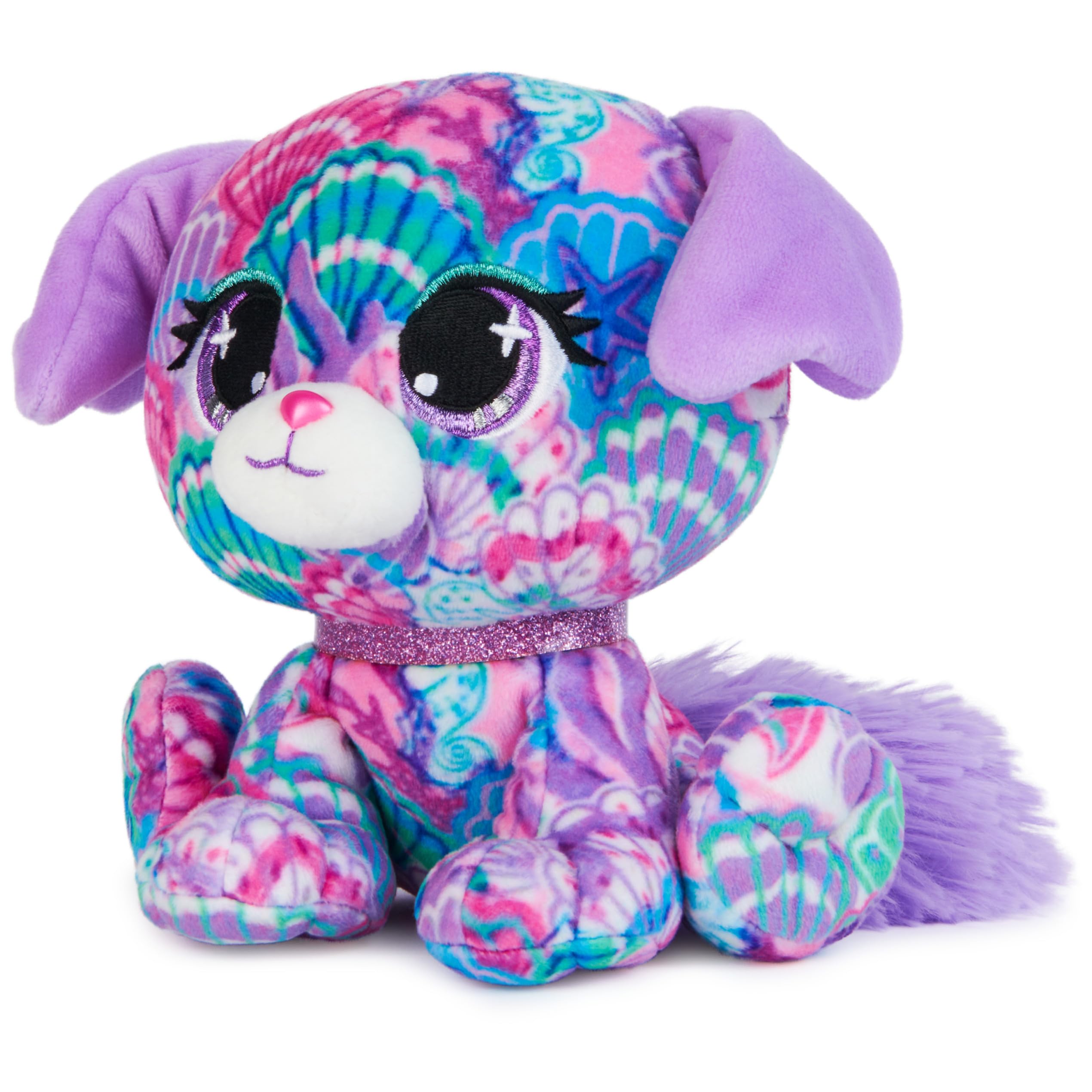Foto 4 pulgar | Peluche Gund P.lushes Designer Fashion Pets Shelly Newport Dog, 15 Cm, Morado Y Azul - Venta Internacional.
