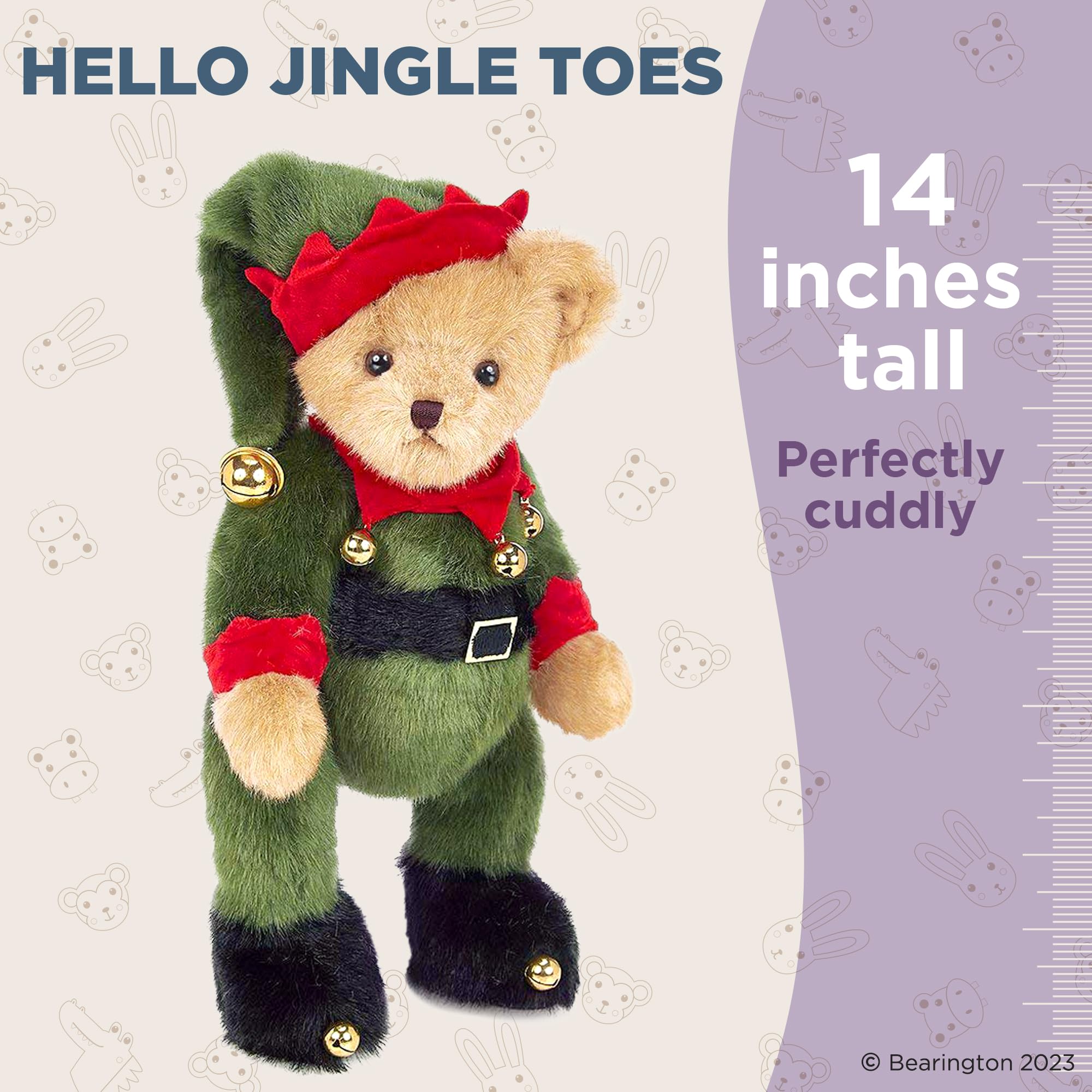 Foto 3 pulgar | Oso De Peluche Navideño De Peluche Bearington, 35 Cm - Venta Internacional.