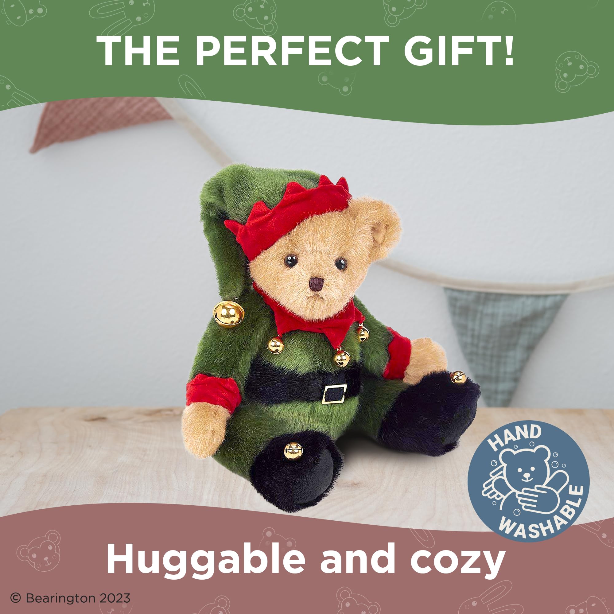 Foto 6 pulgar | Oso De Peluche Navideño De Peluche Bearington, 35 Cm - Venta Internacional.