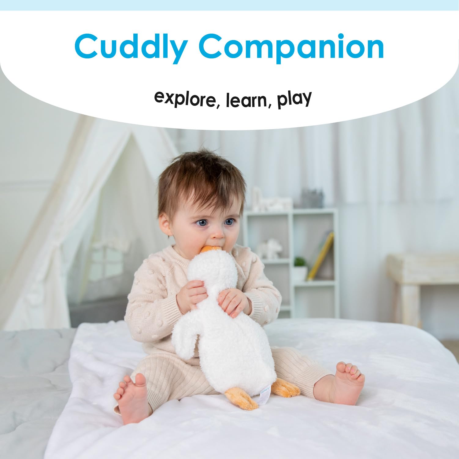 Foto 8 pulgar | Peluche Carter's Duck Cuddle Con Forma De Animal De Peluche Kids Preferred - Venta Internacional.