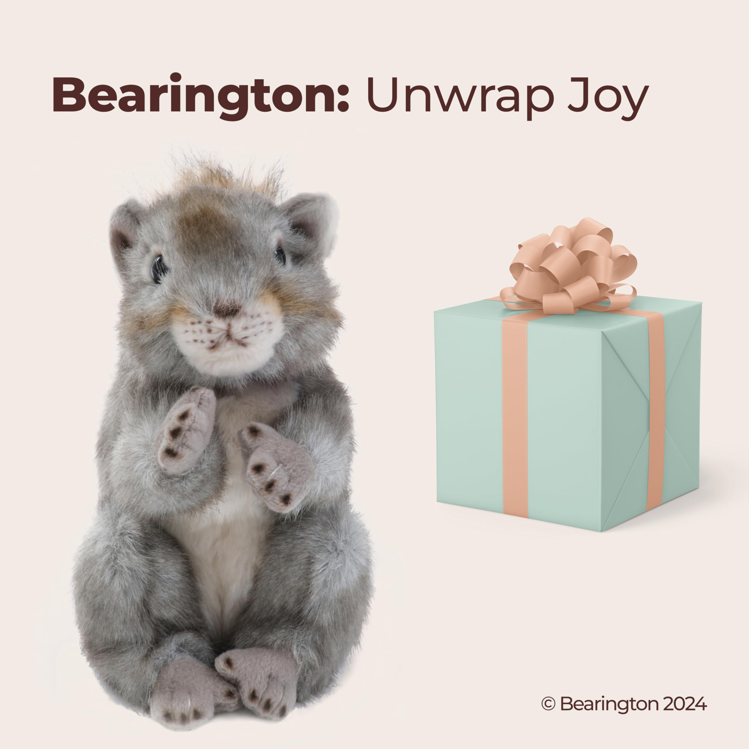 Foto 6 pulgar | Peluche Con Forma De Ardilla Bearington Peanut, 21 Cm - Venta Internacional.