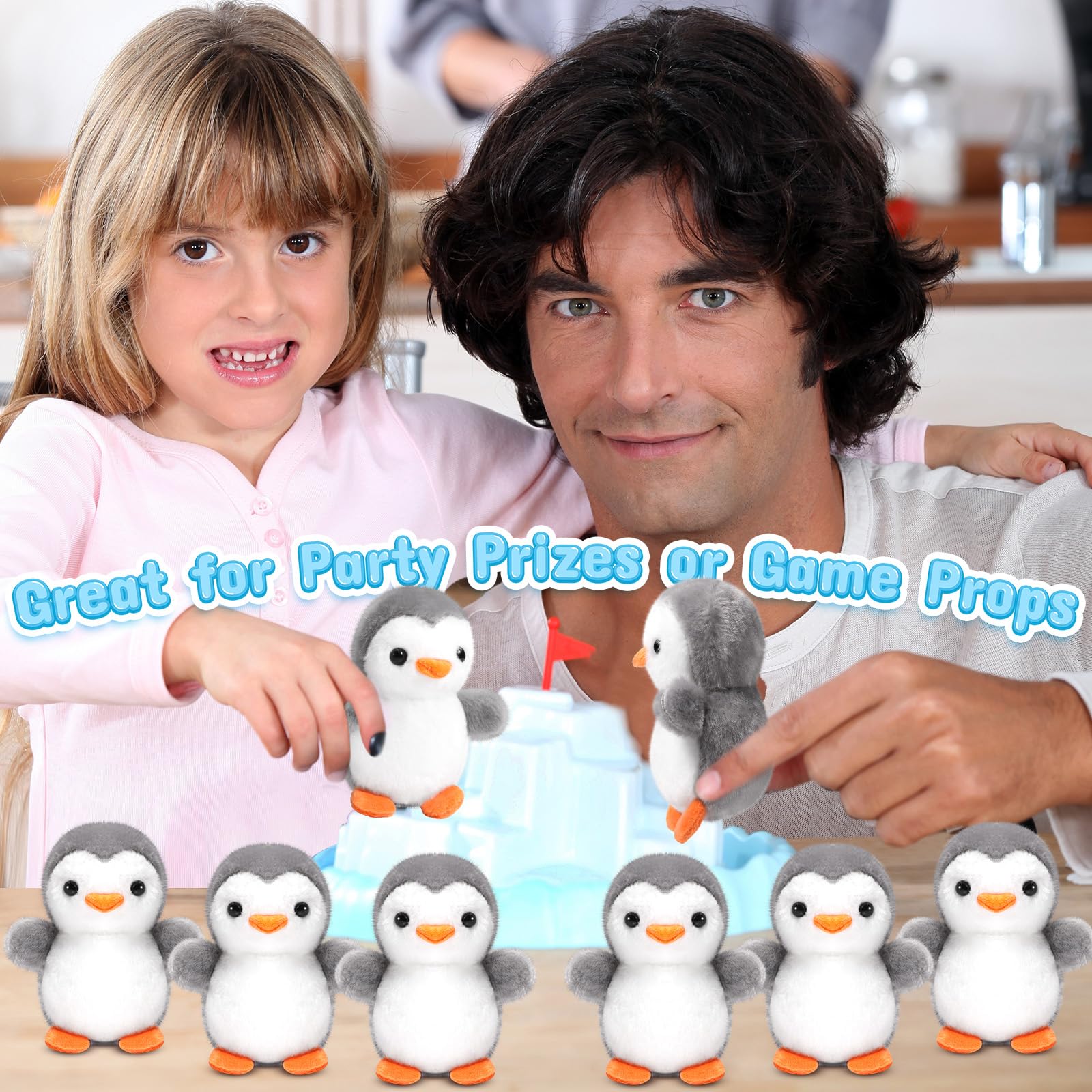 Foto 5 | Llavero De Peluche Skylety Penguin, 10 Cm, 8 Unidades, Gris - Venta Internacional.