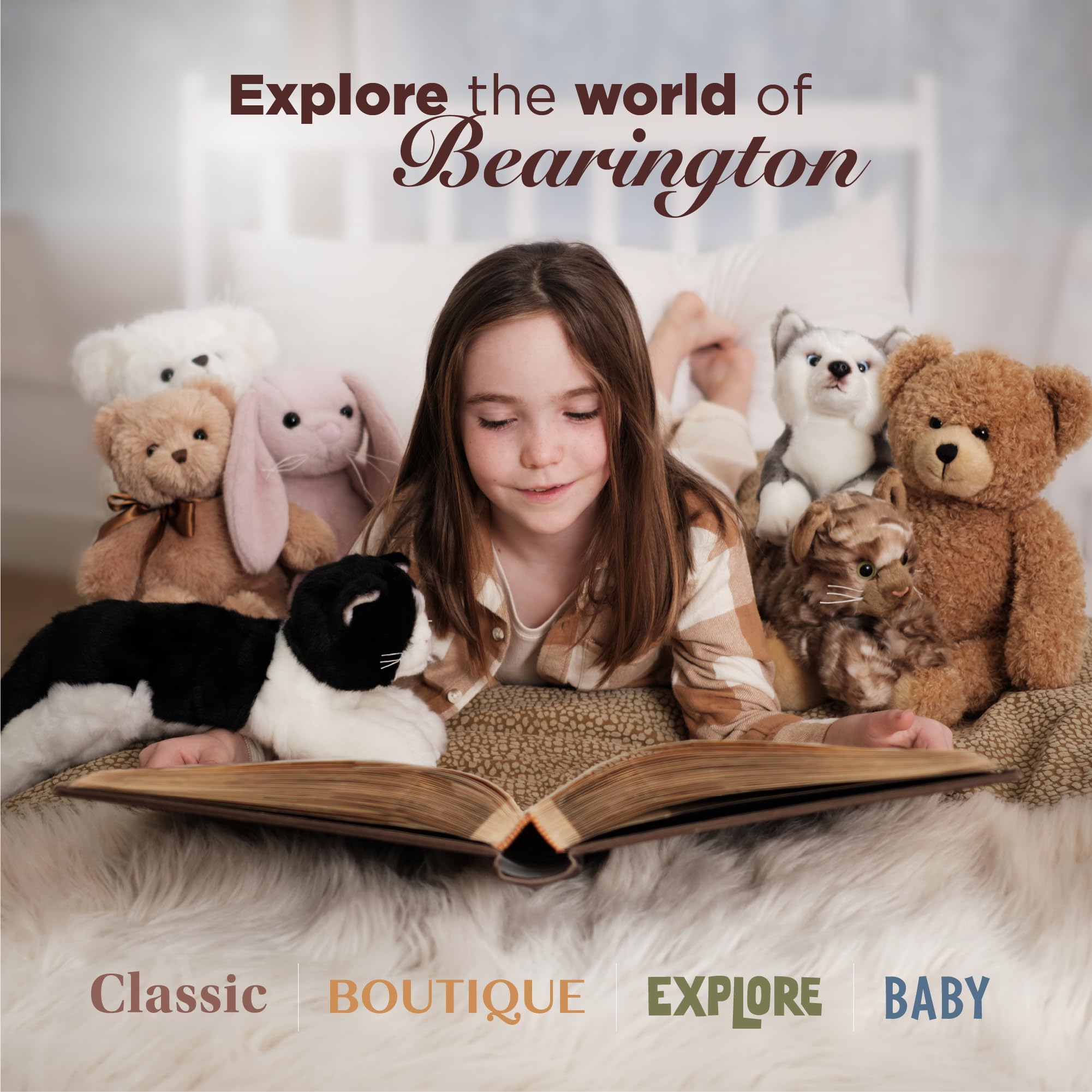 Foto 7 pulgar | Peluche Bearington Hugh Loves You Para San Valentín, 33 Cm - Venta Internacional.