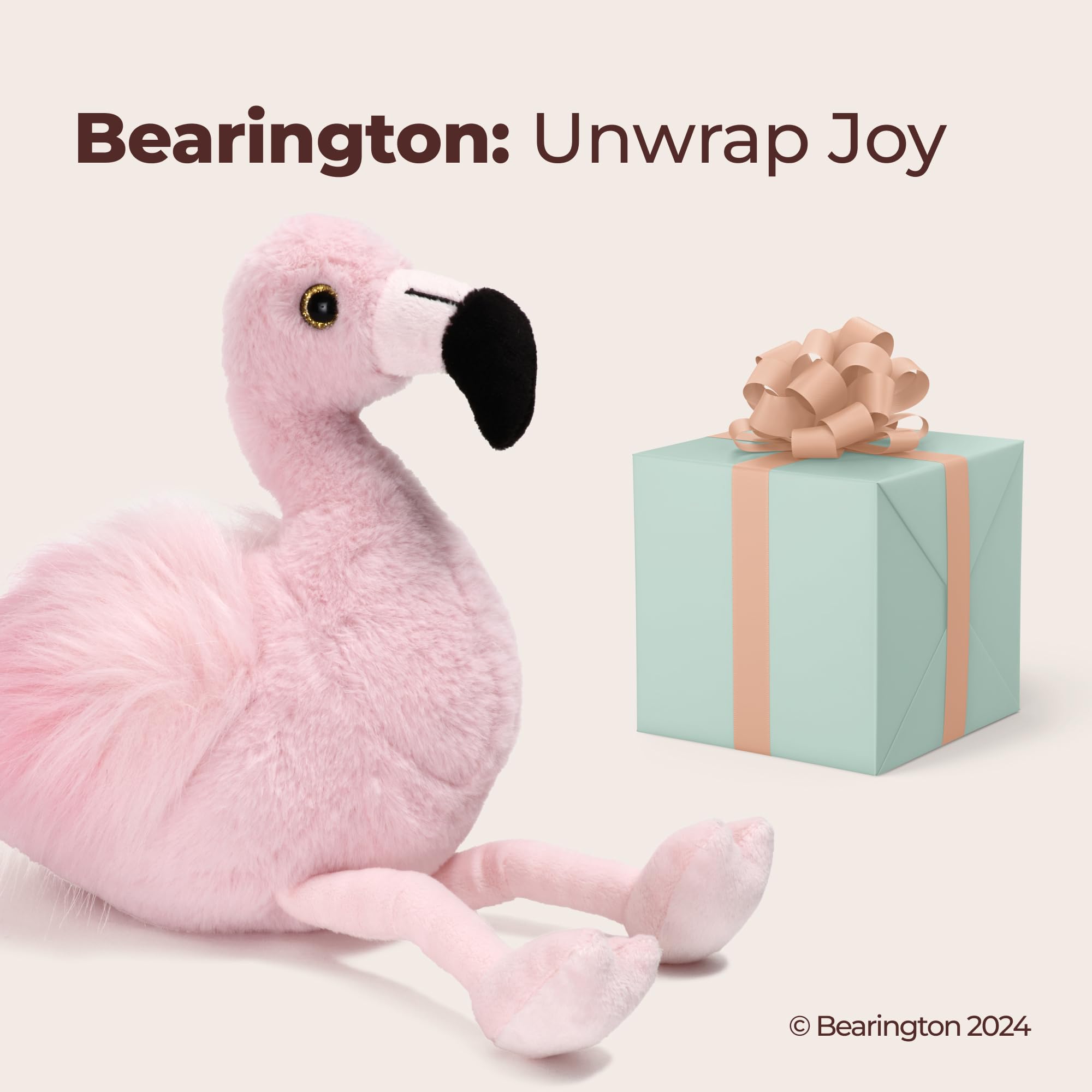 Foto 6 pulgar | Peluche De Peluche Bearington Flamingo Fifi Rosa 21 Cm - Venta Internacional.