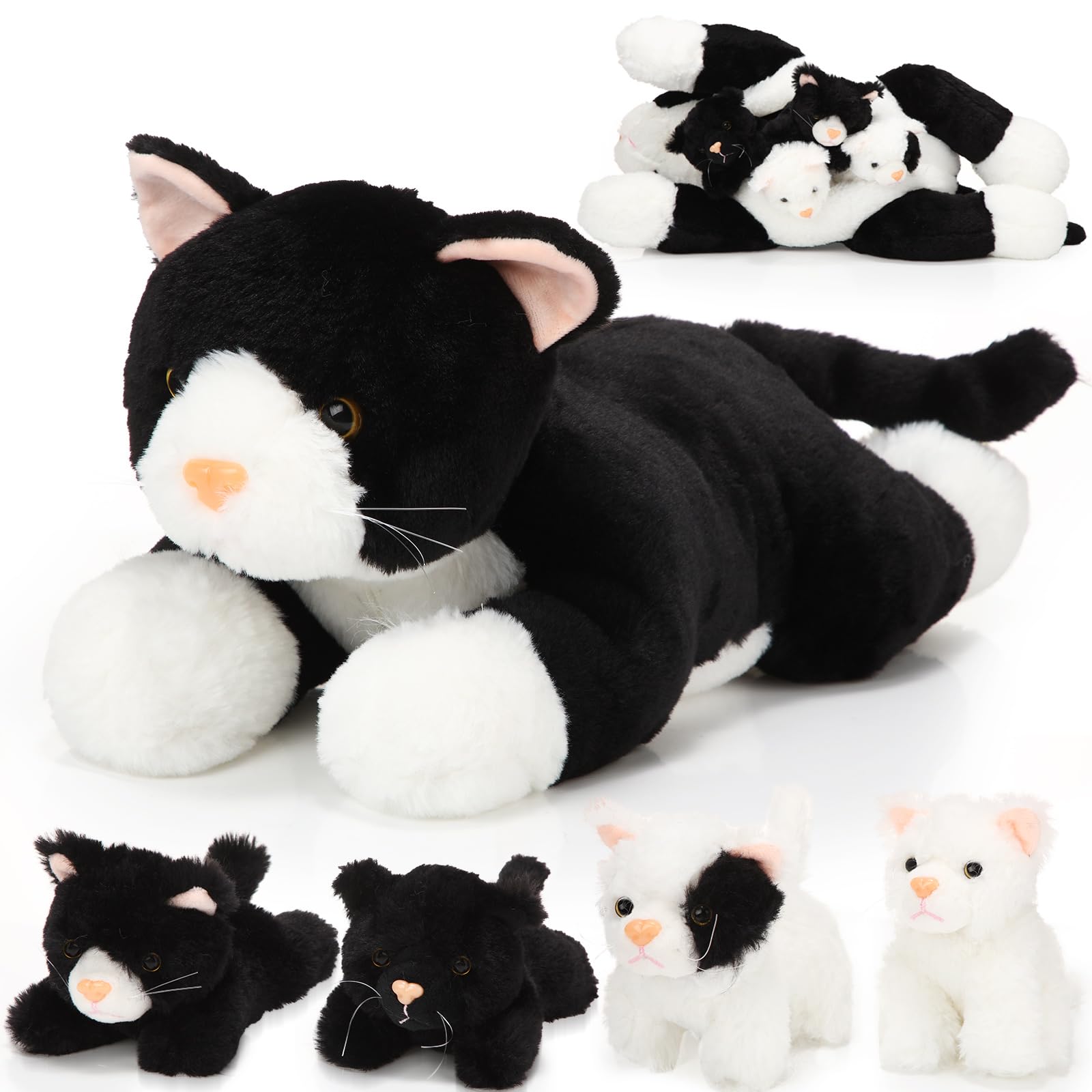 Foto 2 pulgar | Peluche Skylety Cat Con Bebés En El Vientre, 5 Unidades - Venta Internacional.