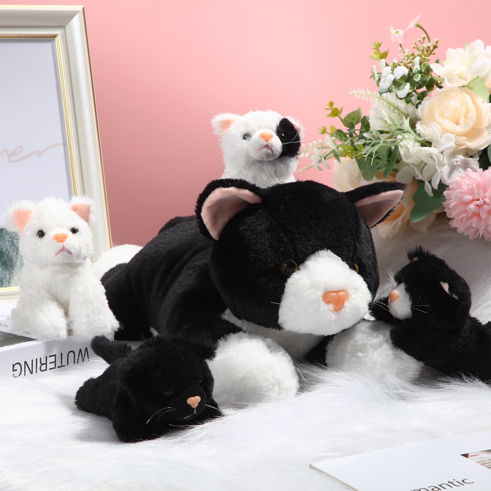 Foto 4 | Peluche Skylety Cat Con Bebés En El Vientre, 5 Unidades - Venta Internacional.