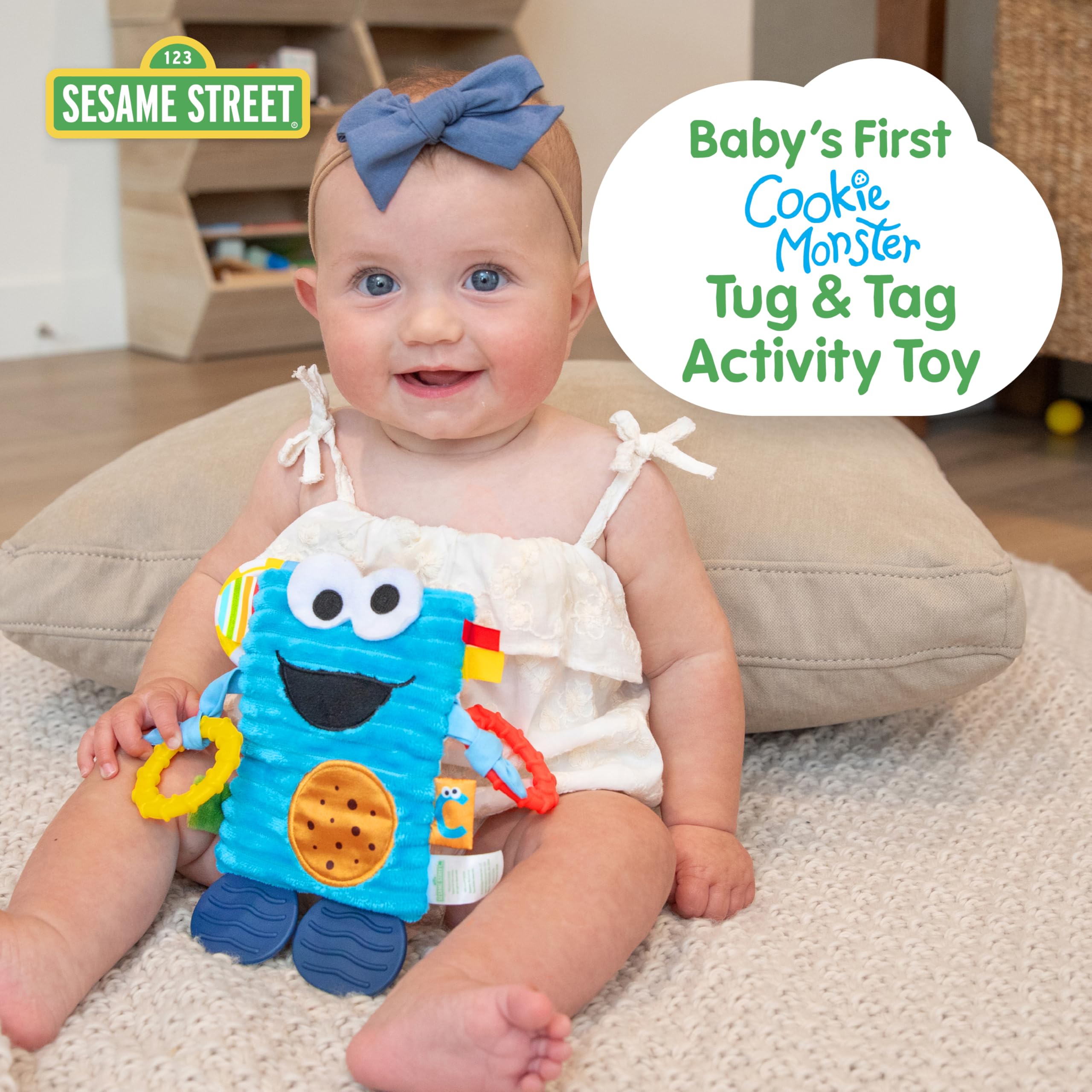 Foto 3 pulgar | Juguete Sensorial De Peluche Preferido Para Niños, Sesame Street Cookie Monster - Venta Internacional.