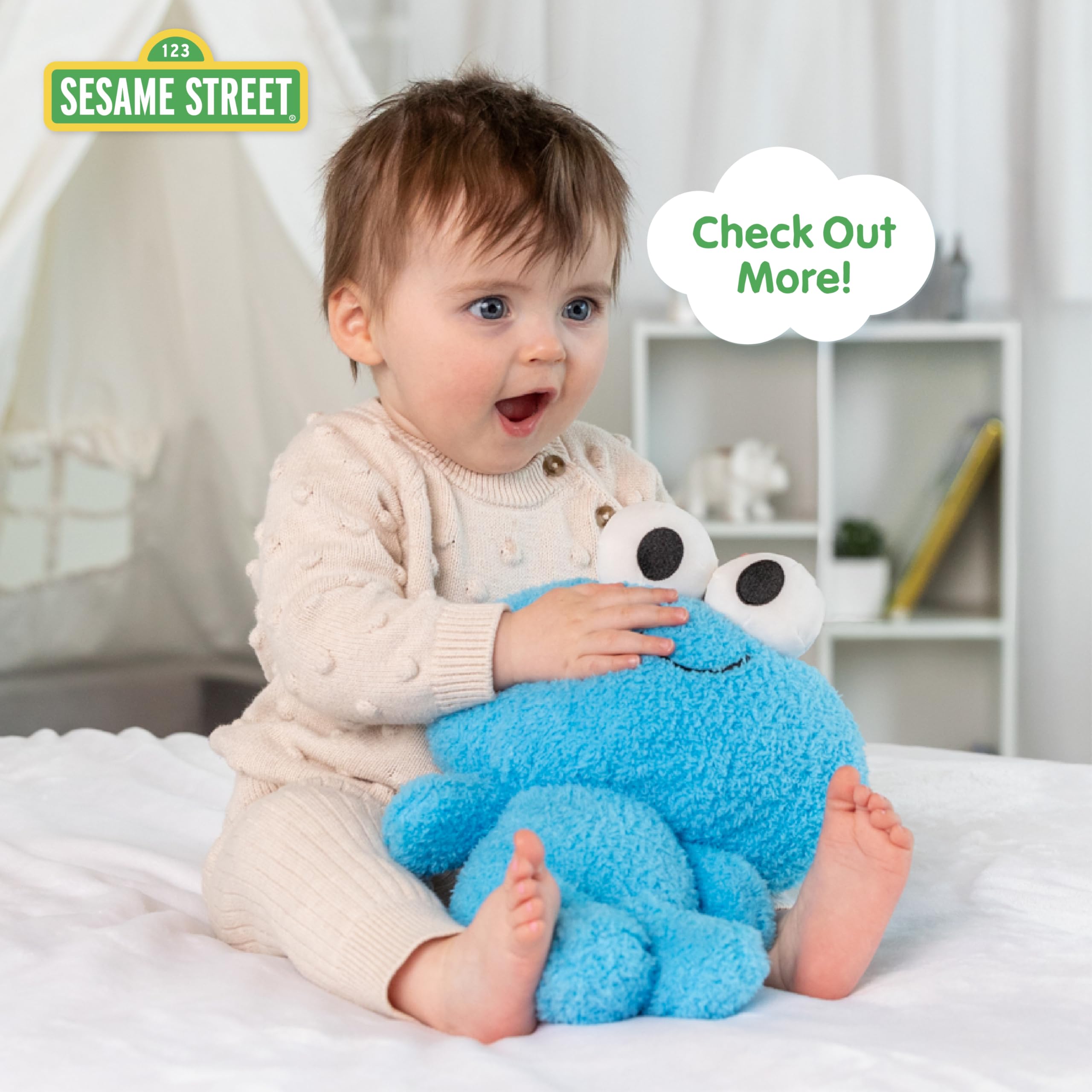 Foto 7 pulgar | Juguete Sensorial De Peluche Preferido Para Niños, Sesame Street Cookie Monster - Venta Internacional.