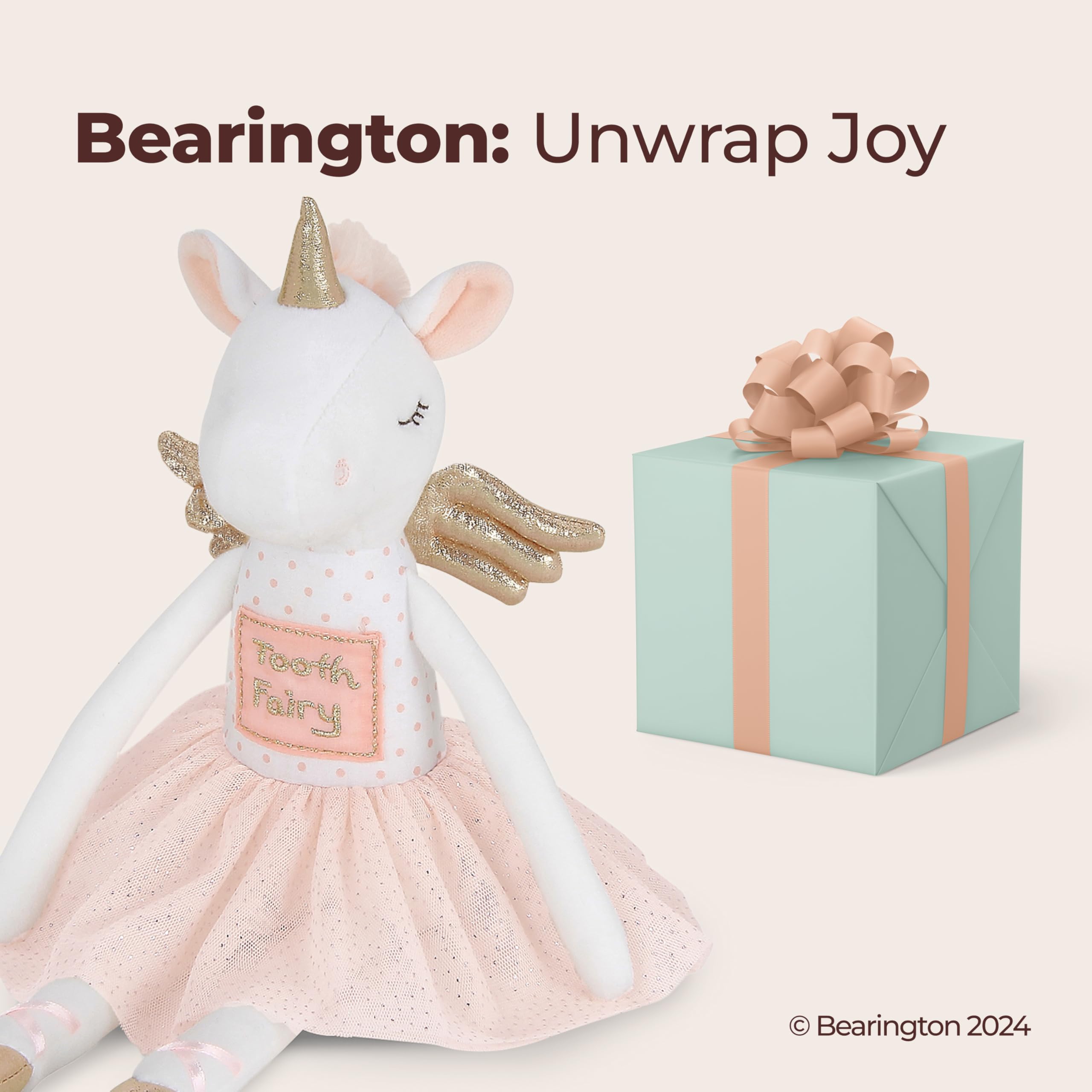 Foto 5 | Muñeca De Peluche Con Forma De Hada Con Dientes De Unicornio, Bearington Twinkles, 14 Cm - Venta Internacional.