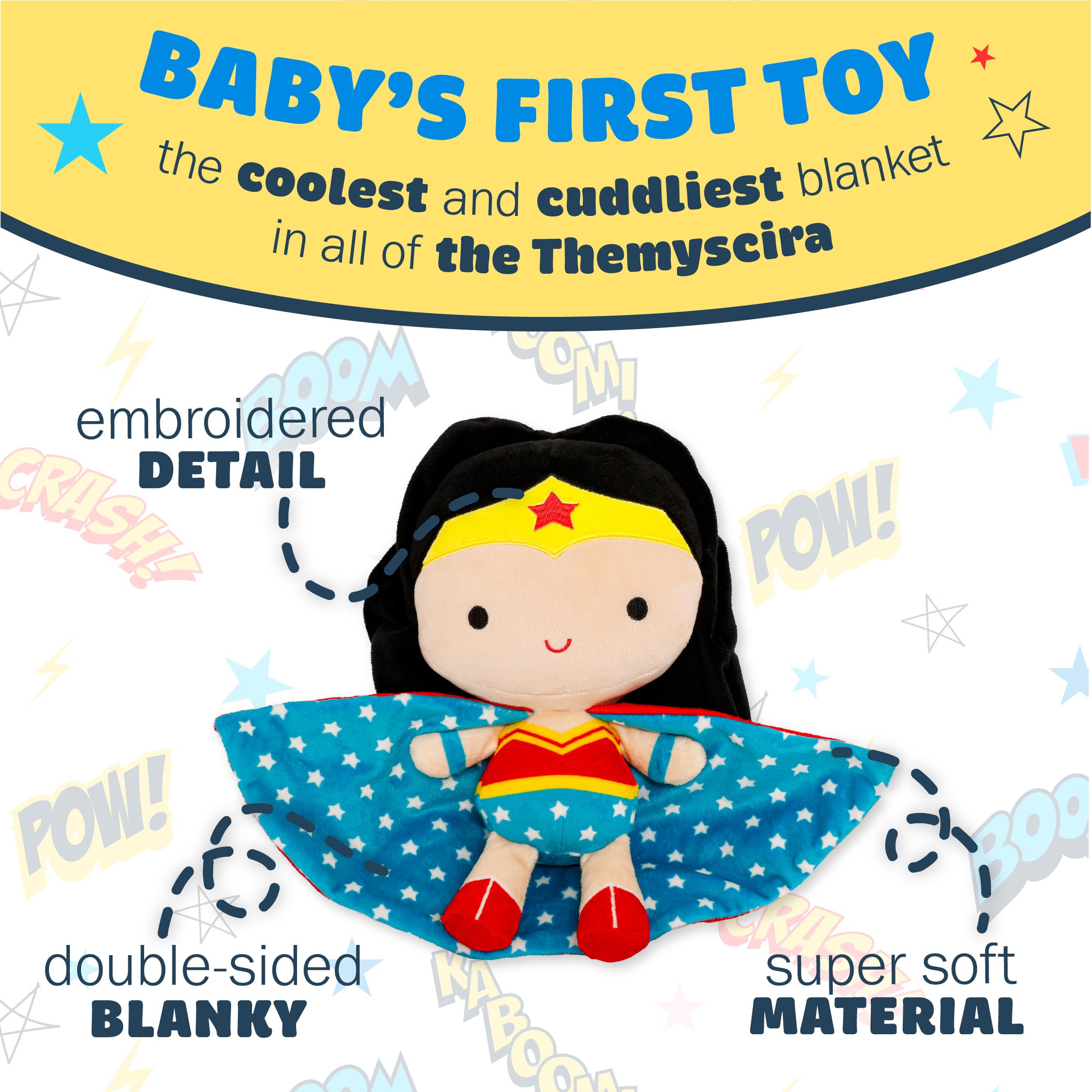 Foto 4 pulgar | Peluche Kids Preferred Dc Comics Wonder Woman 30 Cm - Venta Internacional.