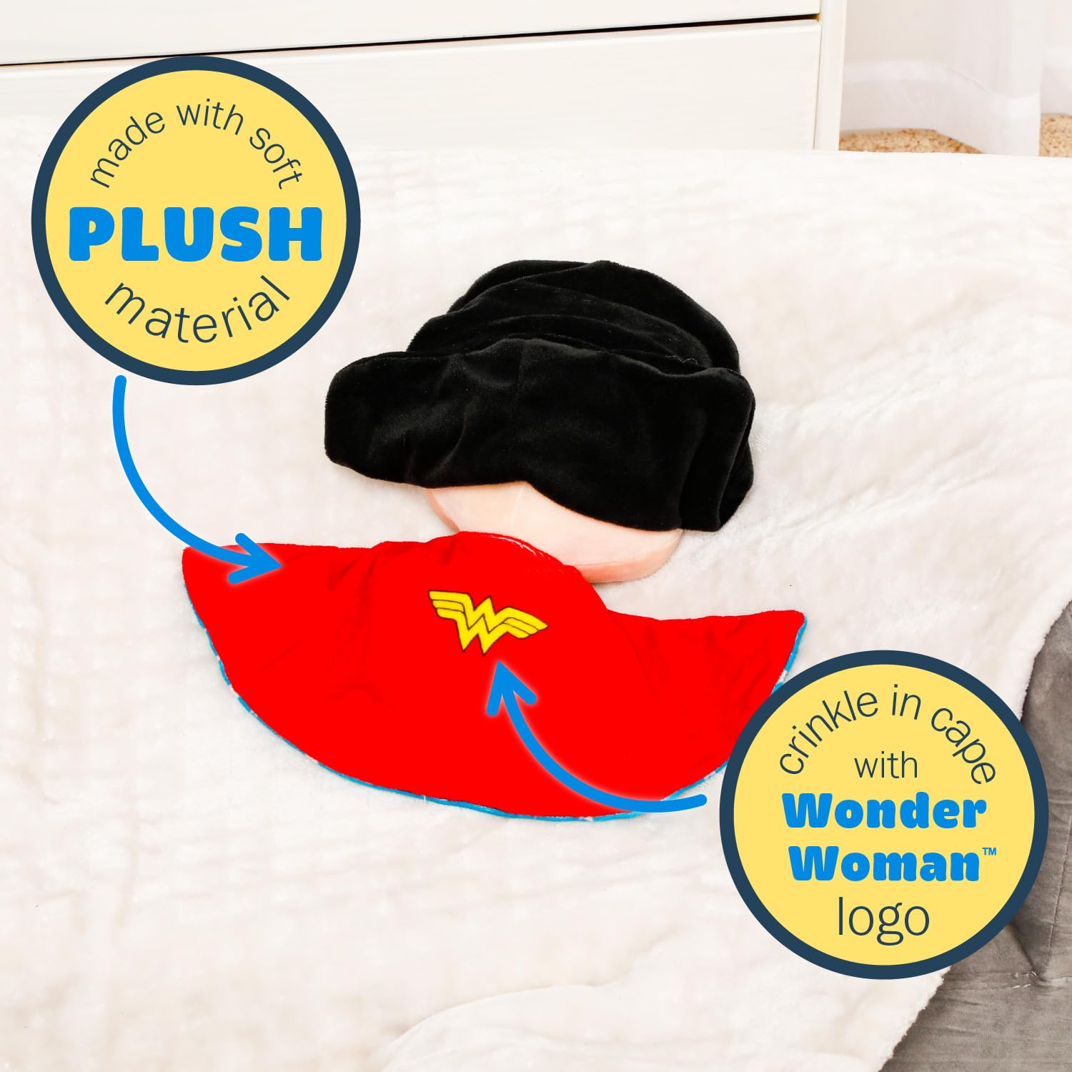 Foto 5 pulgar | Peluche Kids Preferred Dc Comics Wonder Woman 30 Cm - Venta Internacional.
