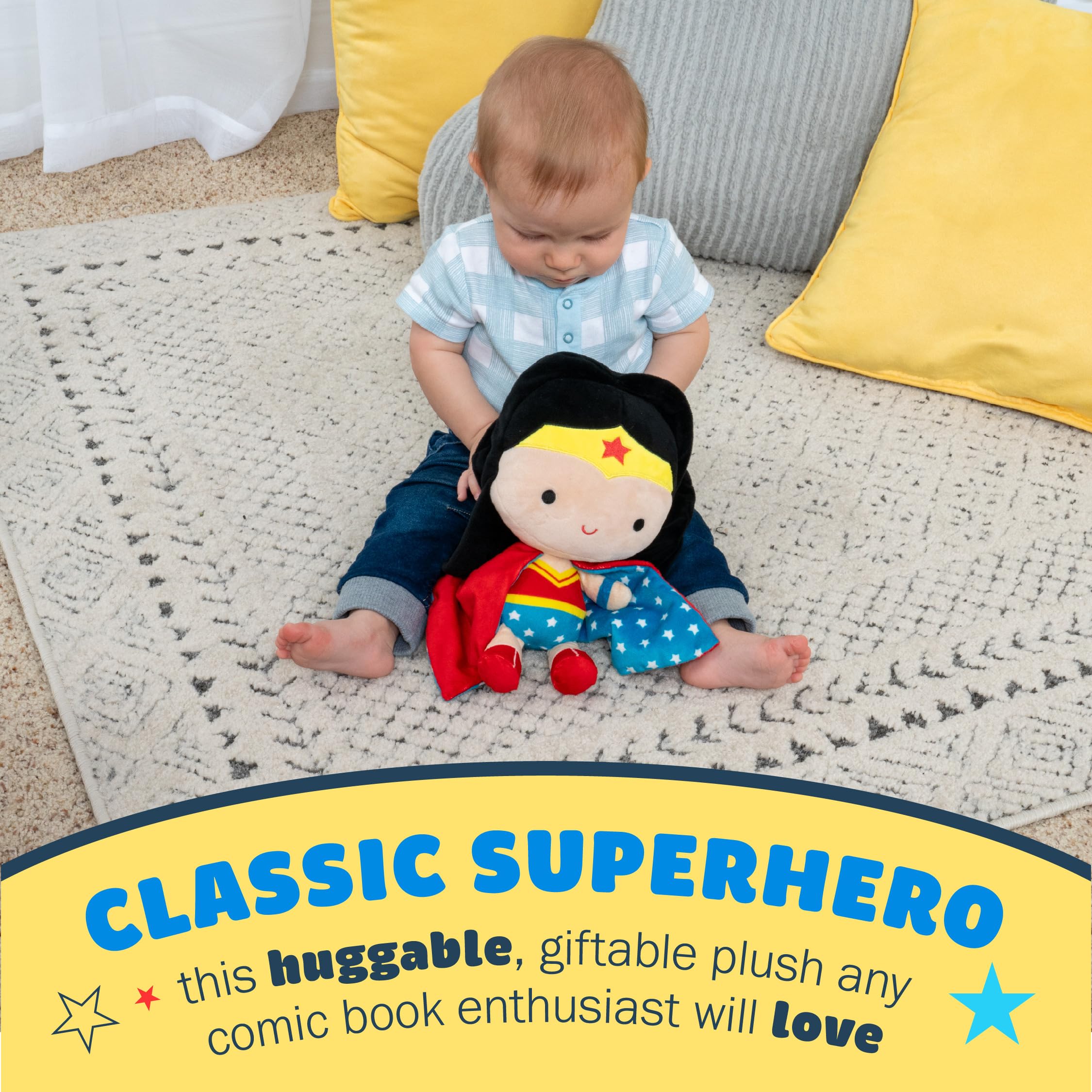 Foto 7 pulgar | Peluche Kids Preferred Dc Comics Wonder Woman 30 Cm - Venta Internacional.