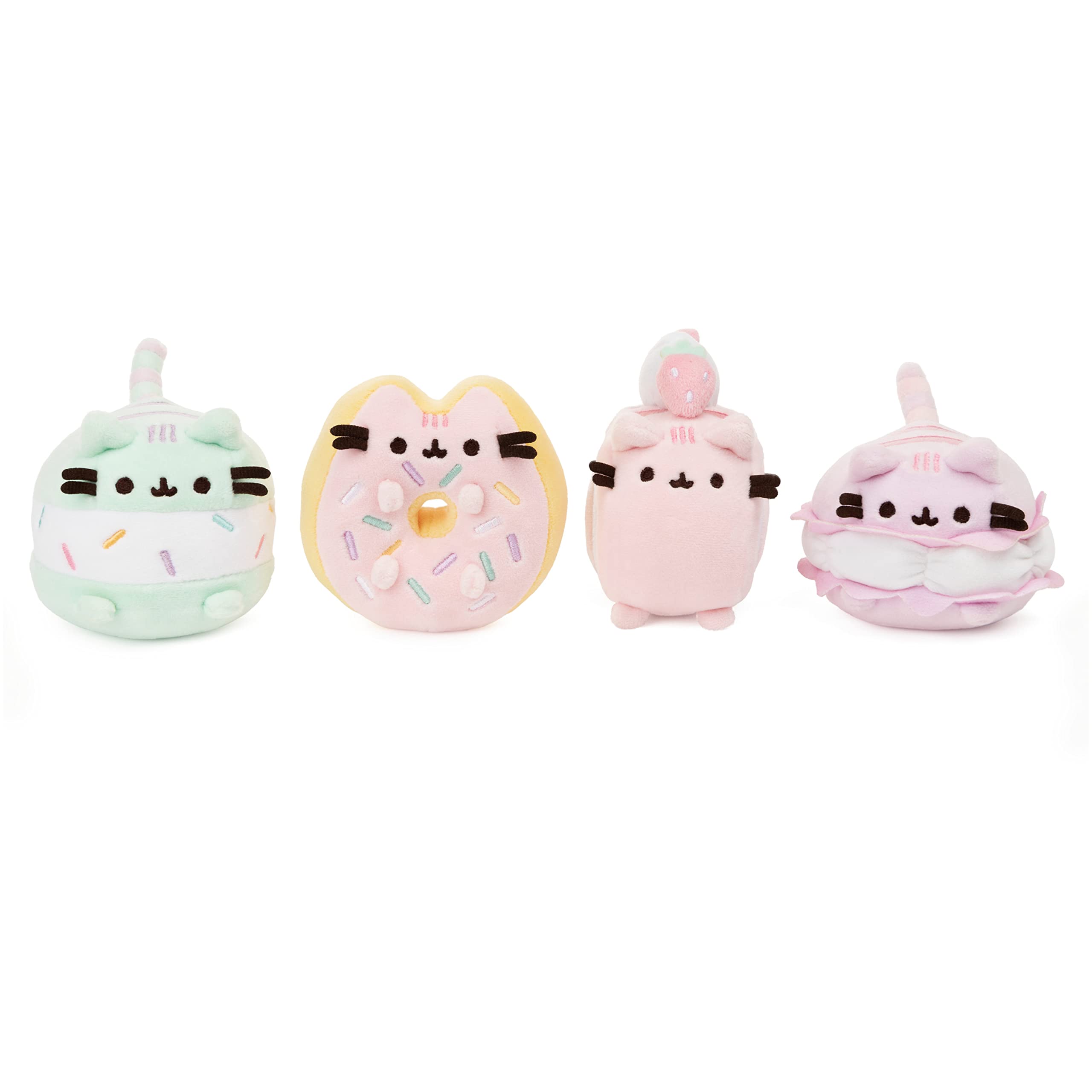 Foto 6 pulgar | Rollo De Peluche Con Forma De Gato Gund, Tarta Pusheen Sweet, 10 Cm - Venta Internacional.