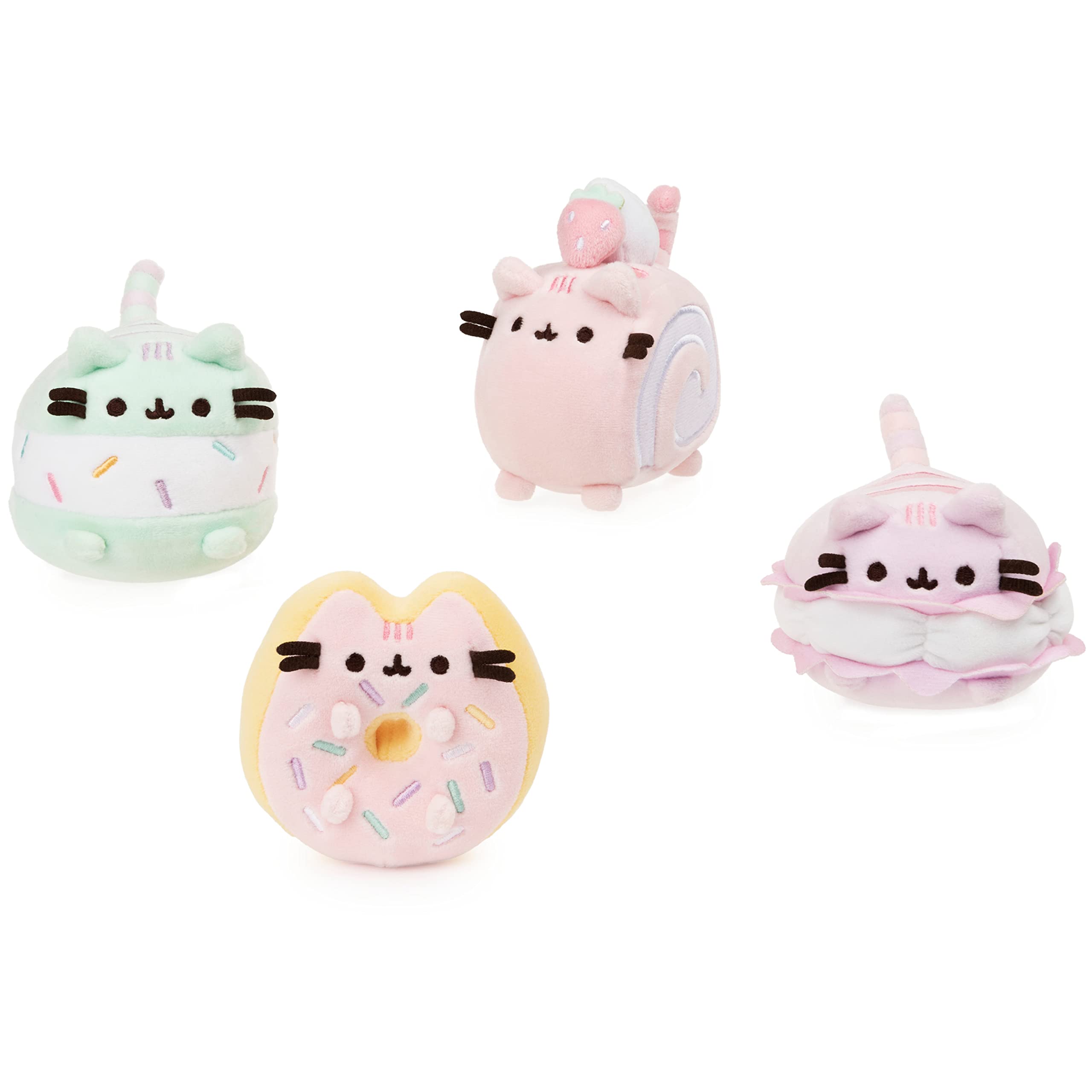 Foto 7 pulgar | Rollo De Peluche Con Forma De Gato Gund, Tarta Pusheen Sweet, 10 Cm - Venta Internacional.