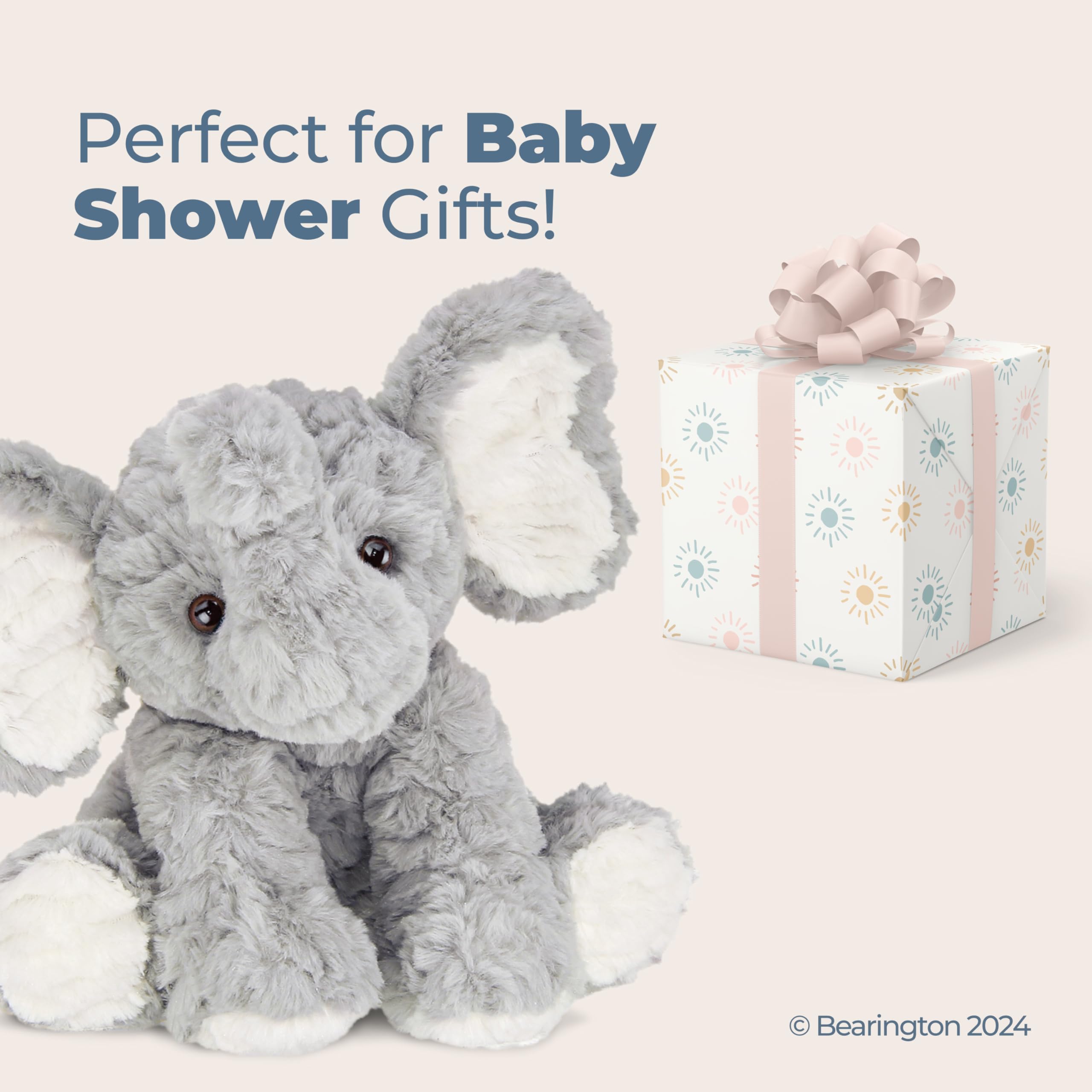 Foto 6 pulgar | Elefante De Peluche De La Colección Bearington Dinky De 28 Cm - Venta Internacional.