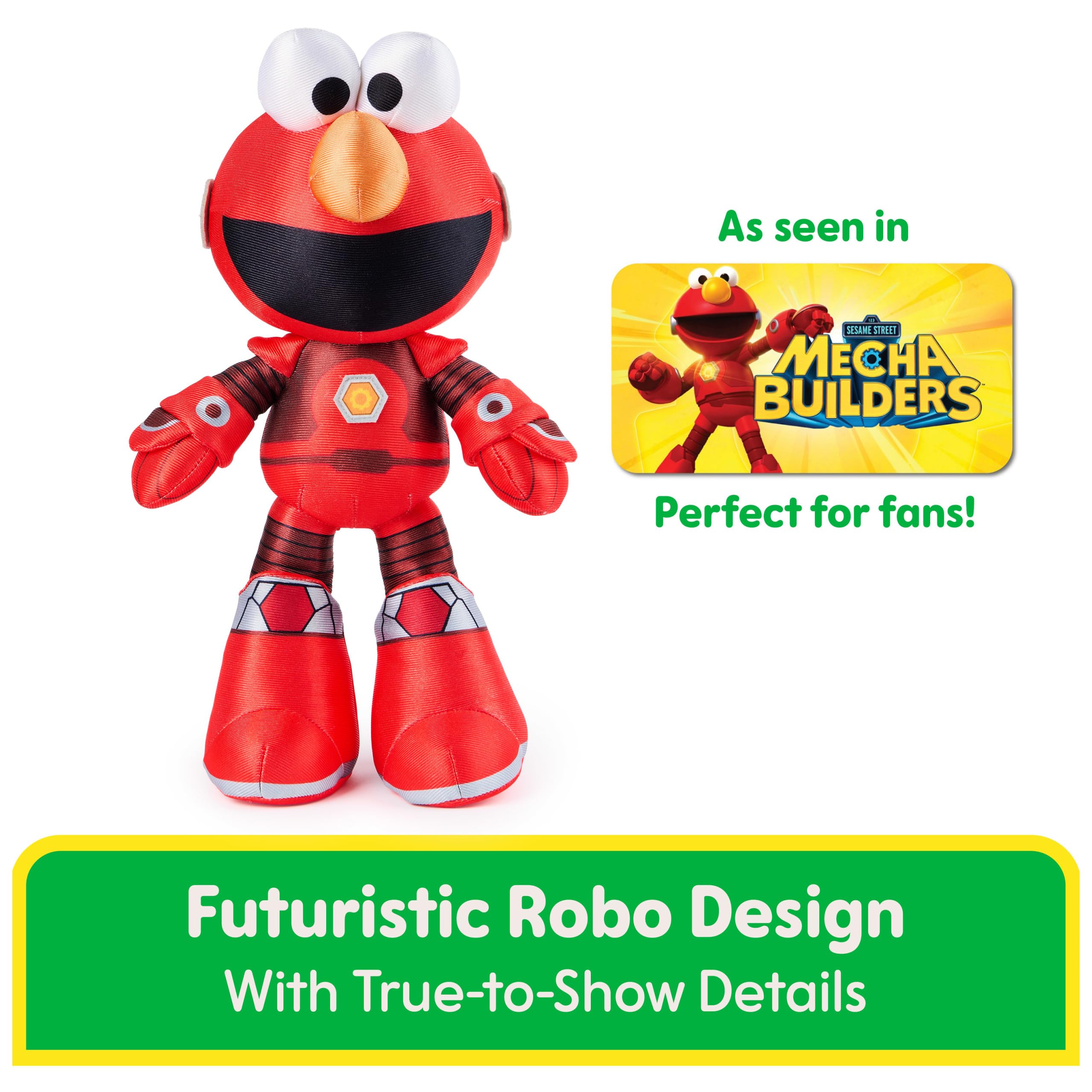 Foto 4 pulgar | Peluche Gund Sesame Street Mecha Builder Elmo 13'' - Venta Internacional.