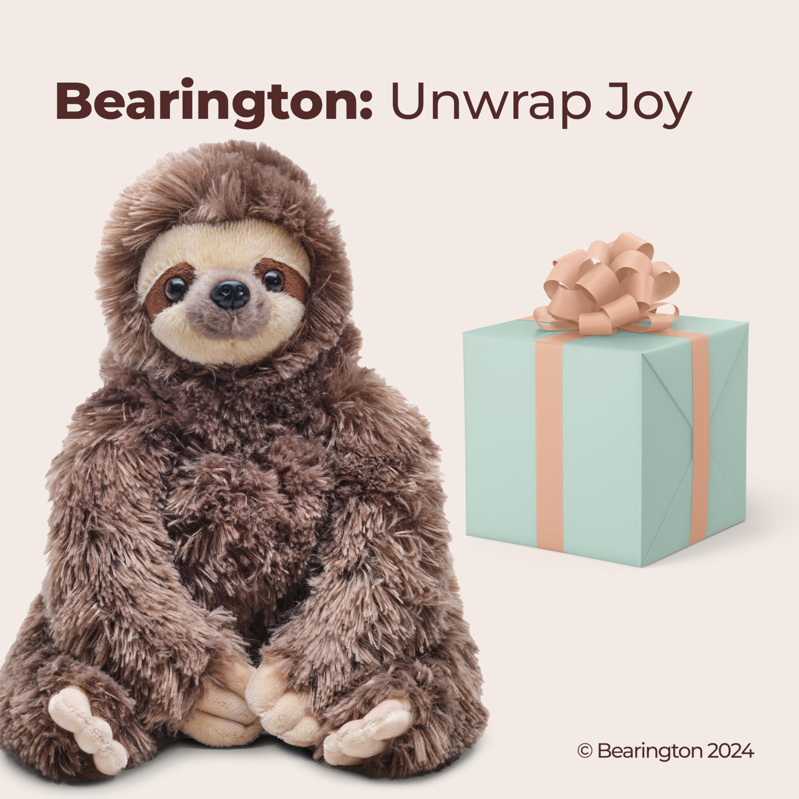 Foto 5 | Peluche Bearington Speedy, Perezoso De Tres Dedos, 30 Cm - Venta Internacional.