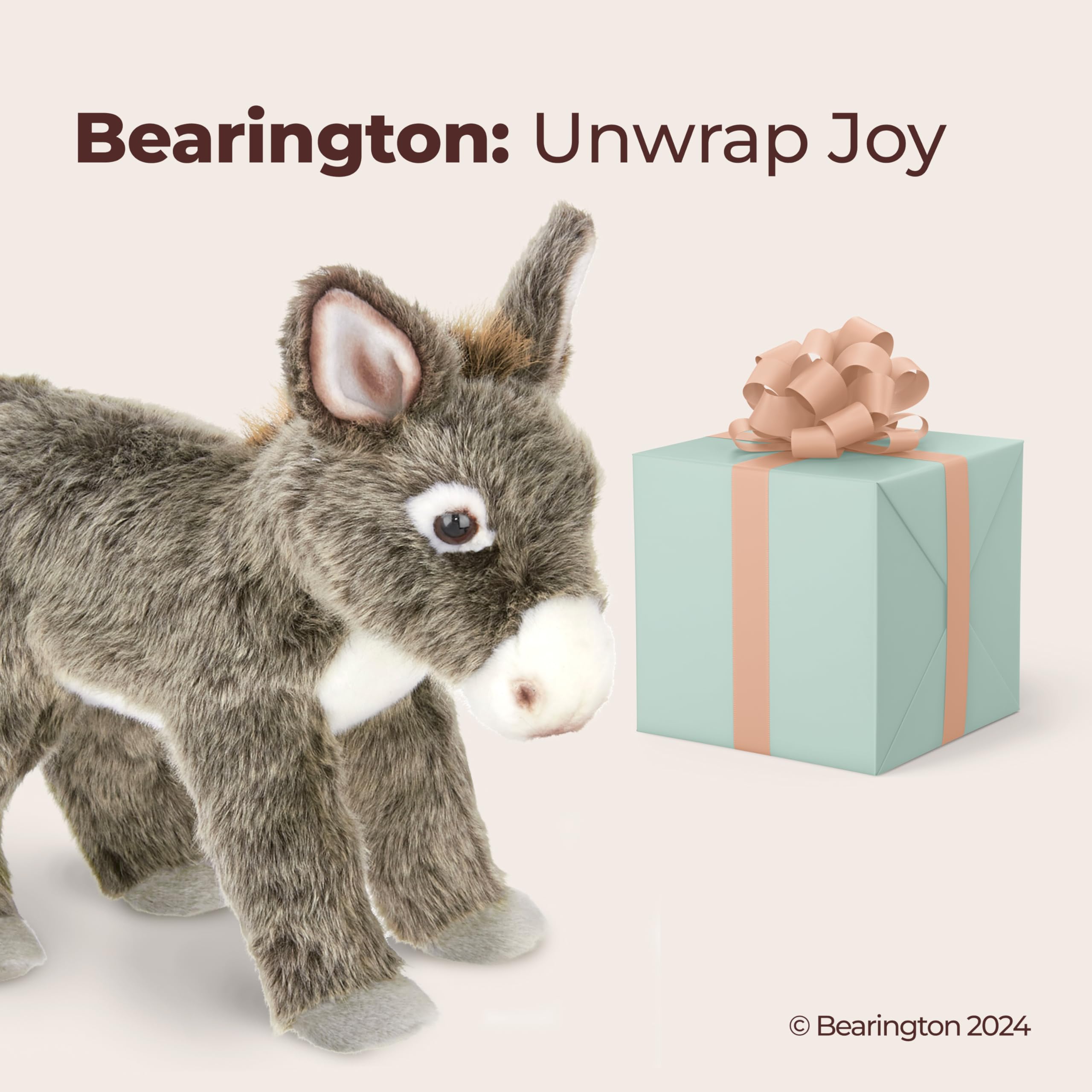 Foto 5 | Peluche Bearington Pedro Con Forma De Burro De Peluche, 30 Cm - Venta Internacional.