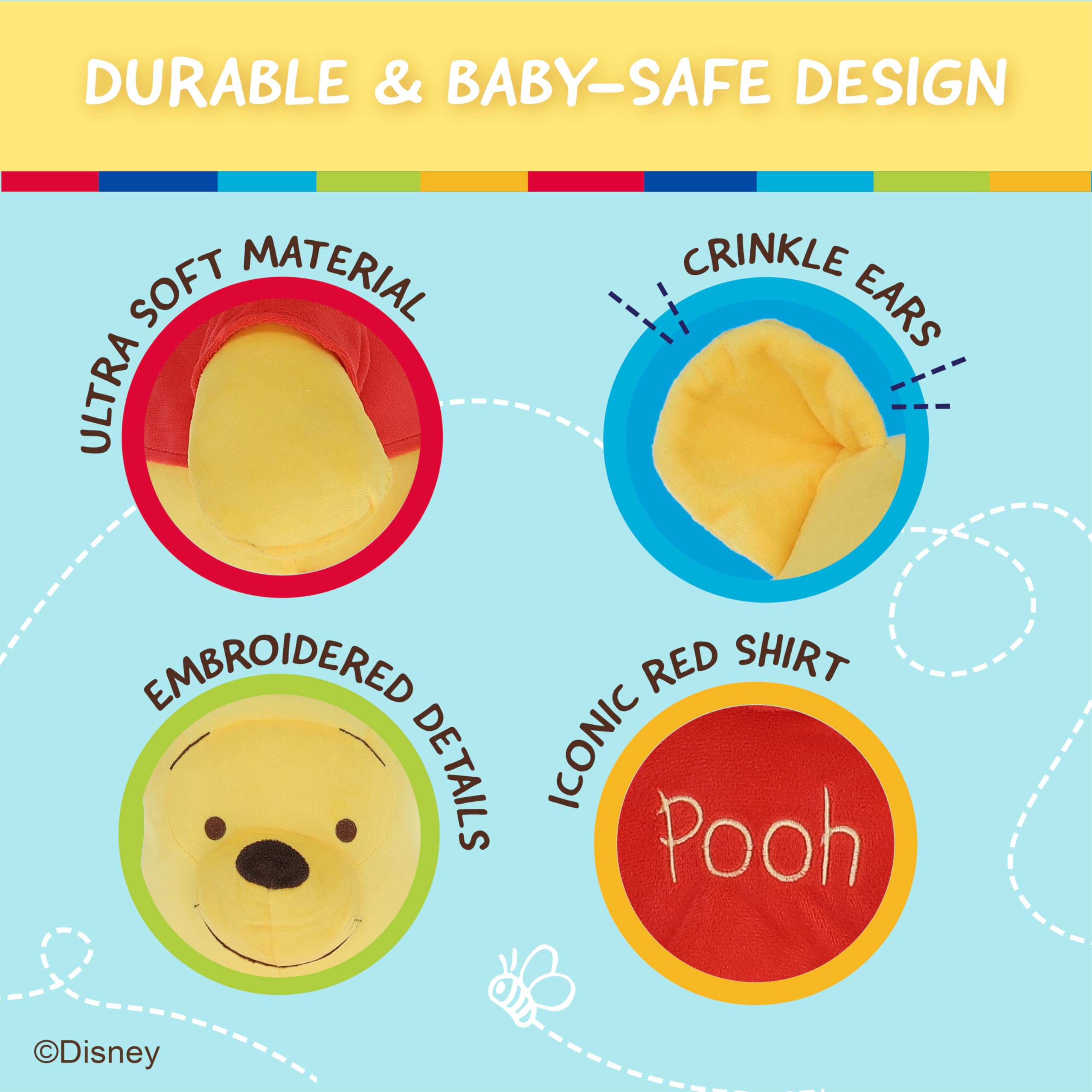 Foto 4 pulgar | Peluche De Peluche Kids Preferred Disney Winnie Pooh - Venta Internacional.