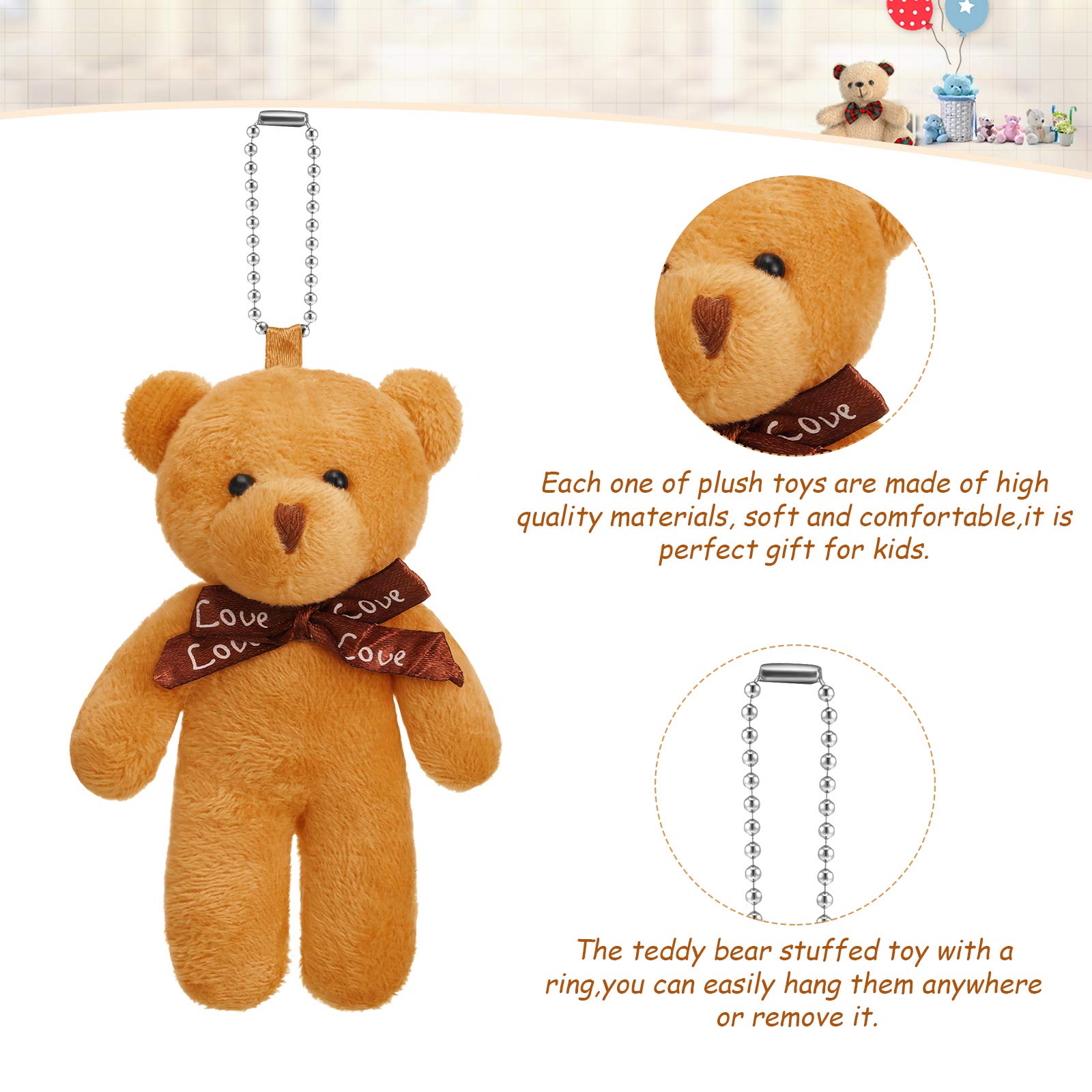 Foto 4 pulgar | Miniosos Skylety De Peluche, 12 Cm, 24 Unidades, Para Llavero De Bricolaje - Venta Internacional.