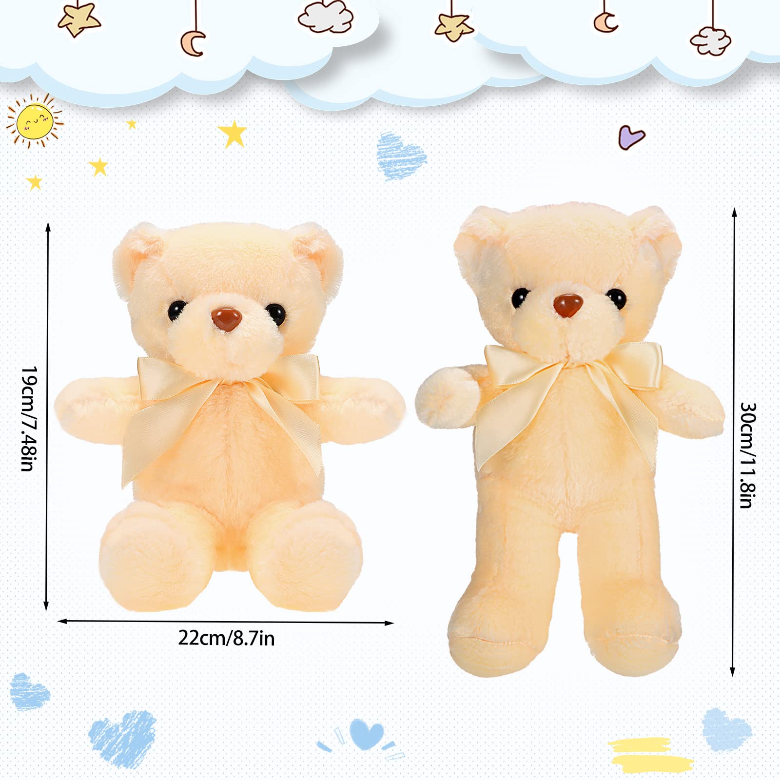 Foto 3 pulgar | Peluche De Peluche Skylety Bears, 10 Piezas, 30 Cm - Venta Internacional.