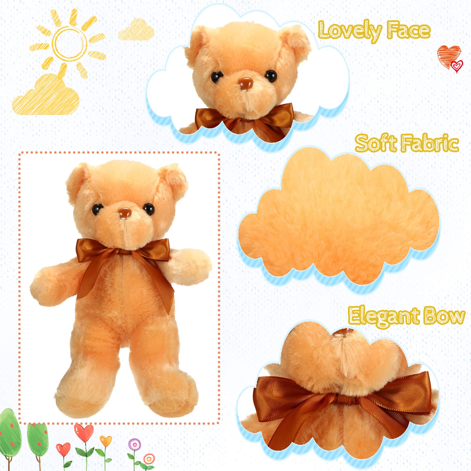 Foto 4 pulgar | Peluche De Peluche Skylety Bears, 10 Piezas, 30 Cm - Venta Internacional.