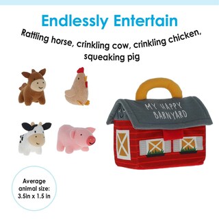 Foto 6 | Set De Juego De Peluche Carter's Barnyard Soft Con Juguetes De Desarrollo - Venta Internacional.