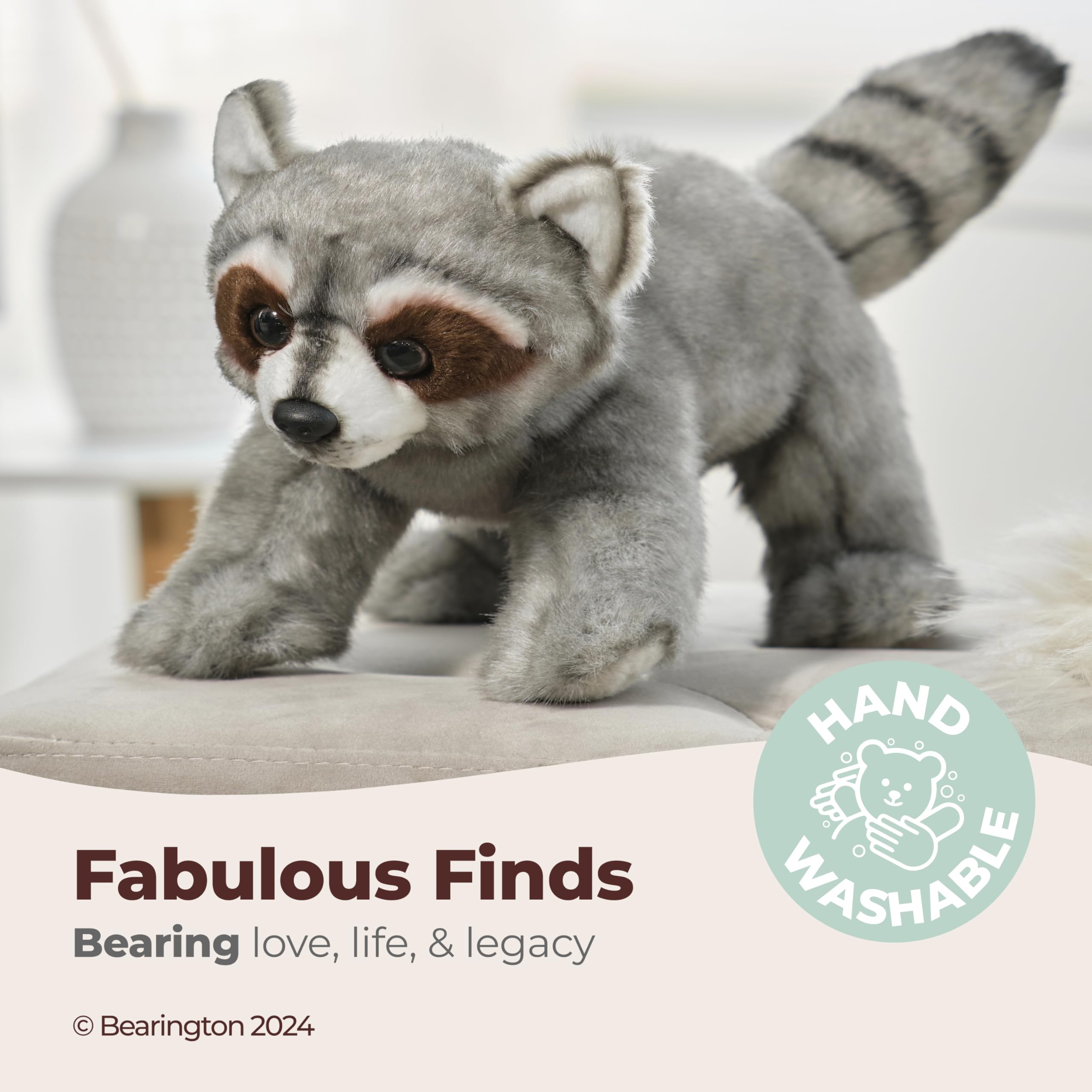 Foto 4 pulgar | Peluche De Peluche Bearington Lil' Rocko Raccoon 18 Cm - Venta Internacional.