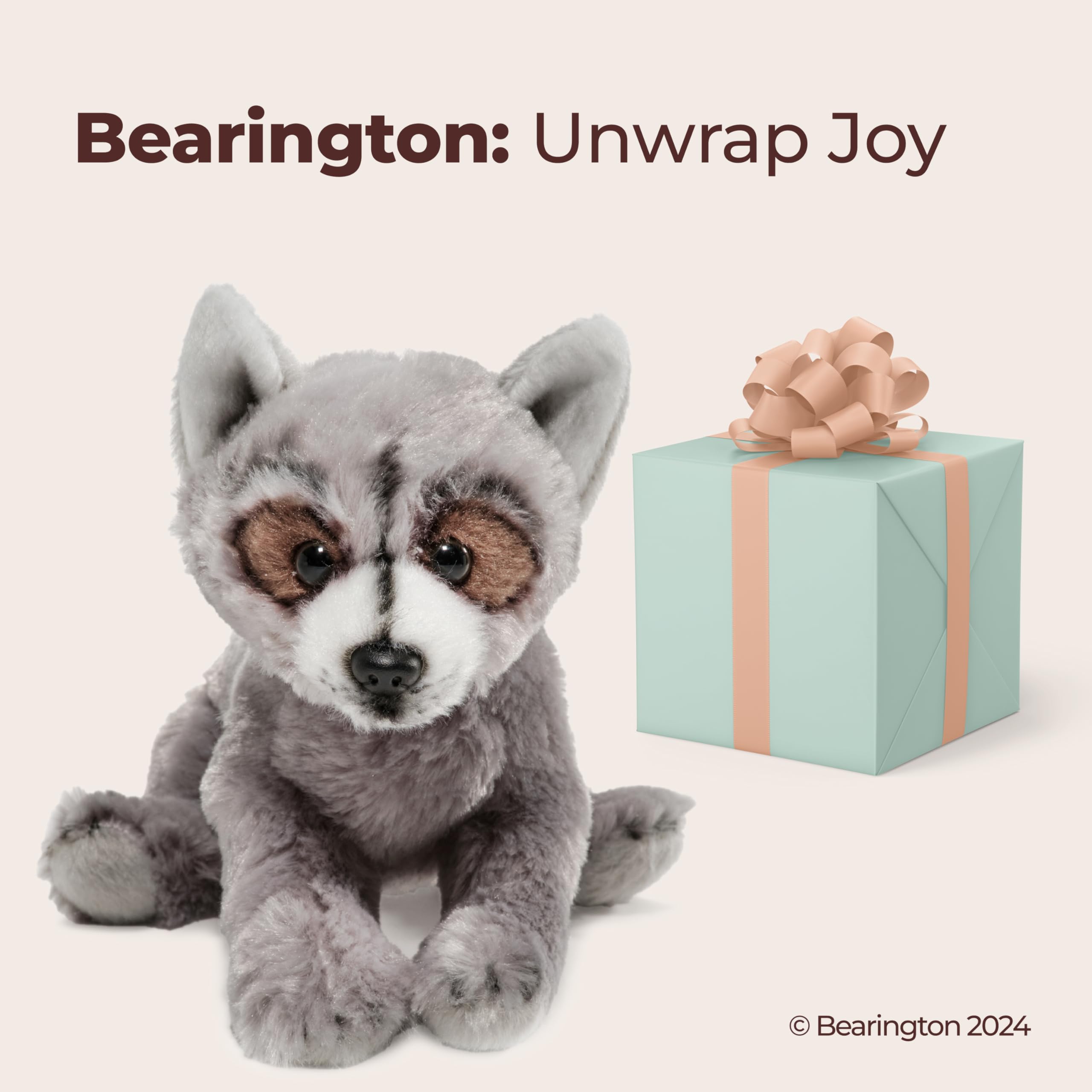 Foto 5 | Peluche De Peluche Bearington Lil' Rocko Raccoon 18 Cm - Venta Internacional.