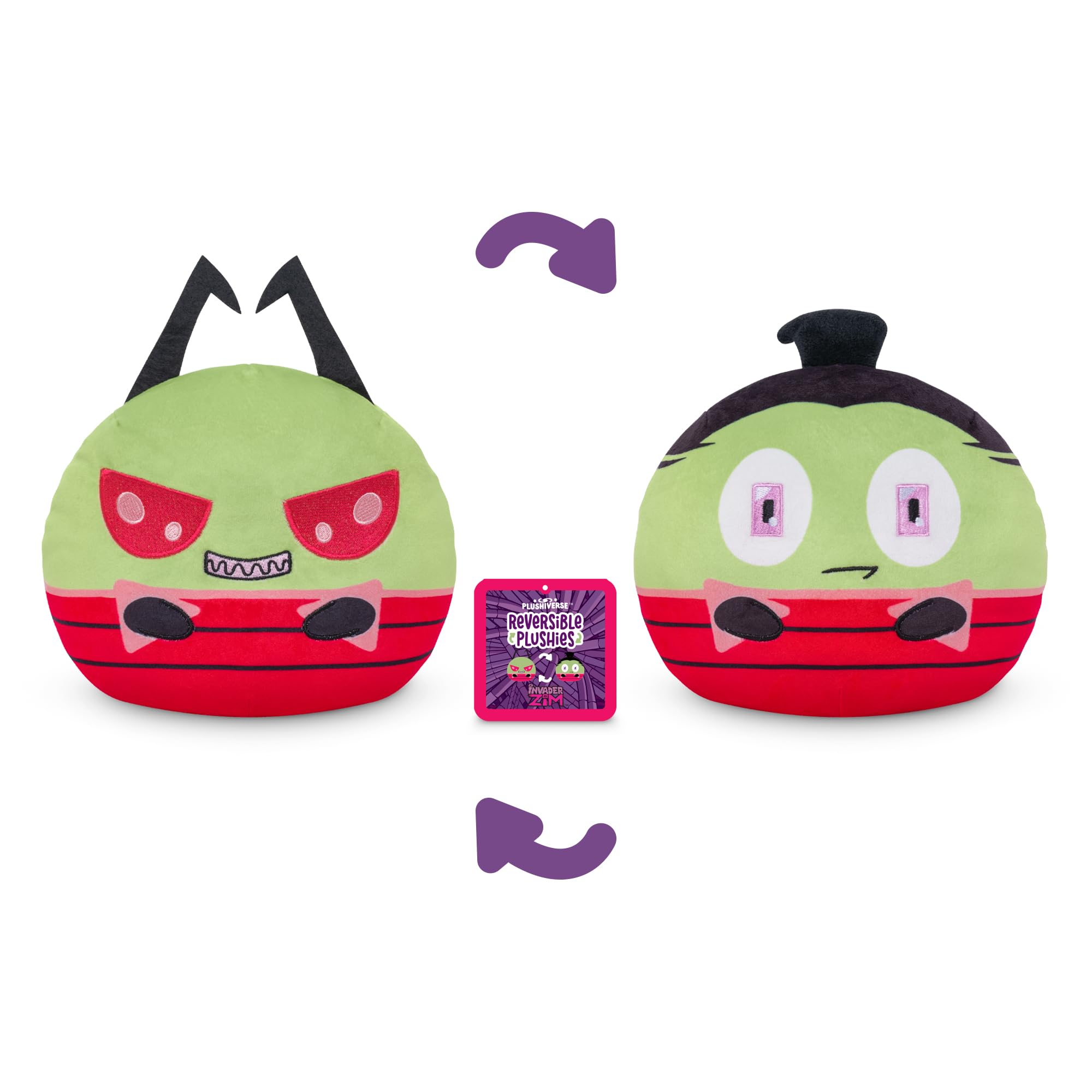 Foto 4 pulgar | Juguete De Peluche Teeturtle Invader Zim Reversible 6 Zim Con Humano - Venta Internacional.