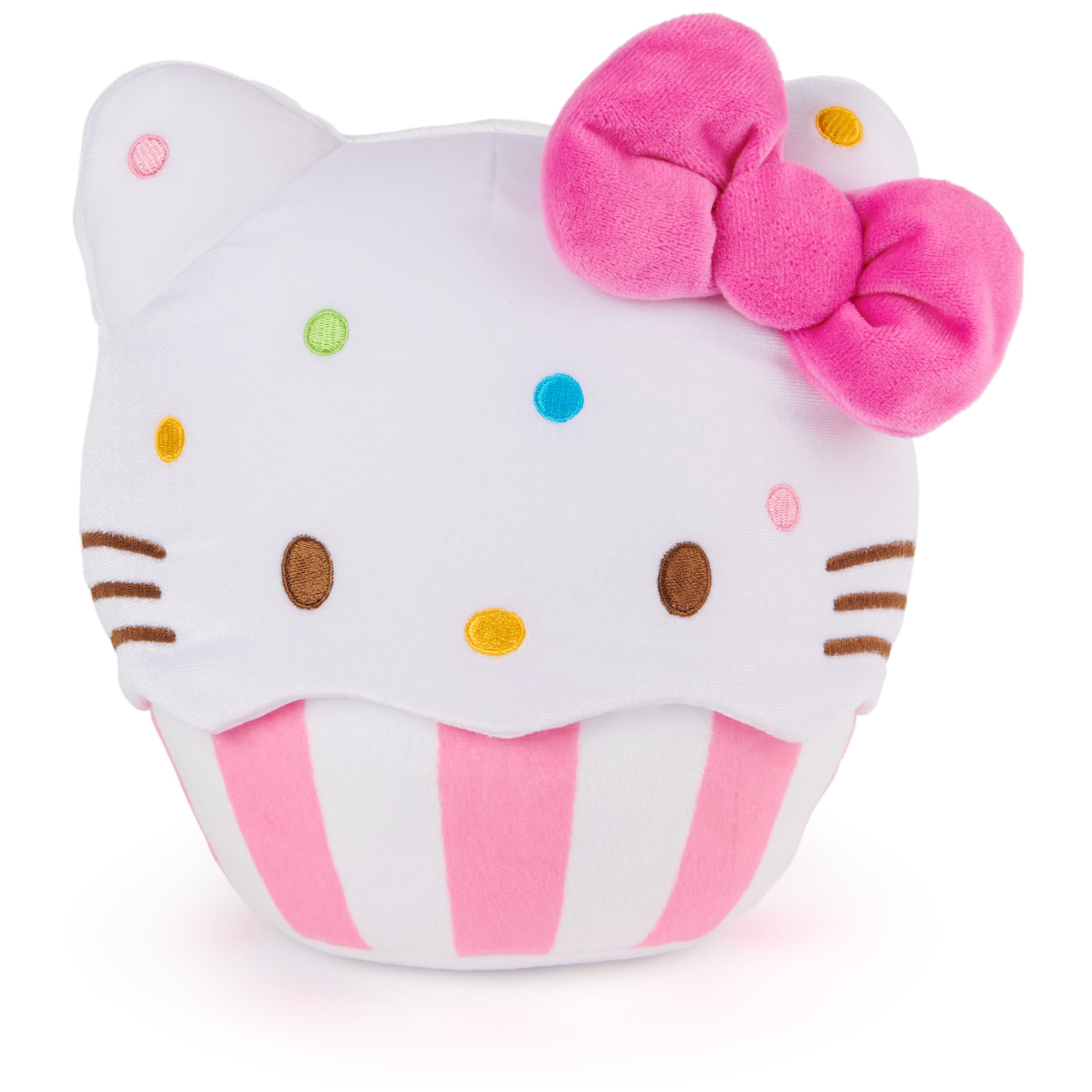 Peluche Gund Sanrio Hello Kitty Cupcake 20 Cm Rosa/blanco - Venta Internacional.