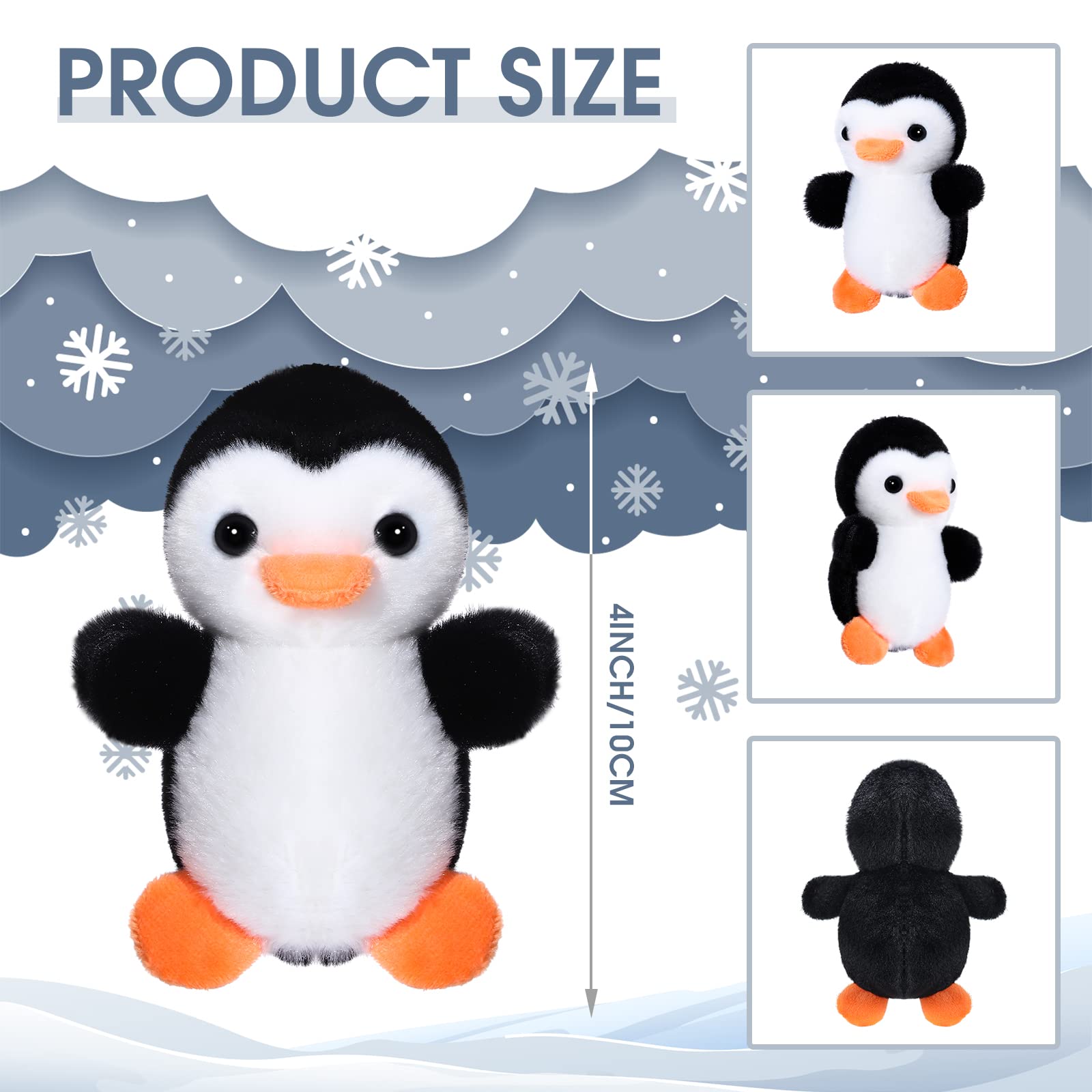 Foto 3 pulgar | Llavero De Peluche Skylety Con Forma De Pingüino, 10 Cm, 8 Unidades - Venta Internacional.