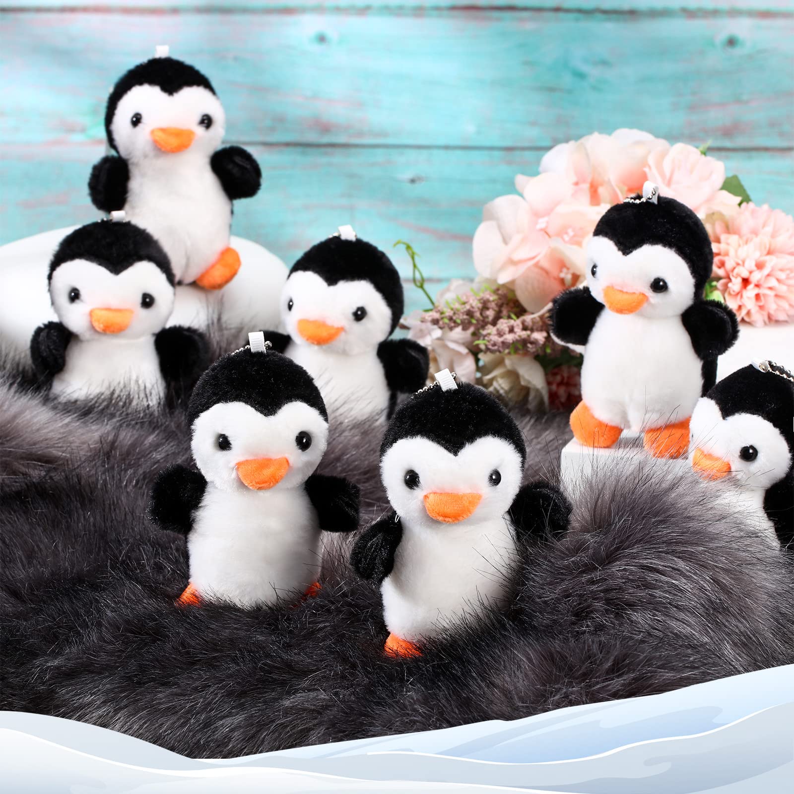 Foto 5 pulgar | Llavero De Peluche Skylety Con Forma De Pingüino, 10 Cm, 8 Unidades - Venta Internacional.