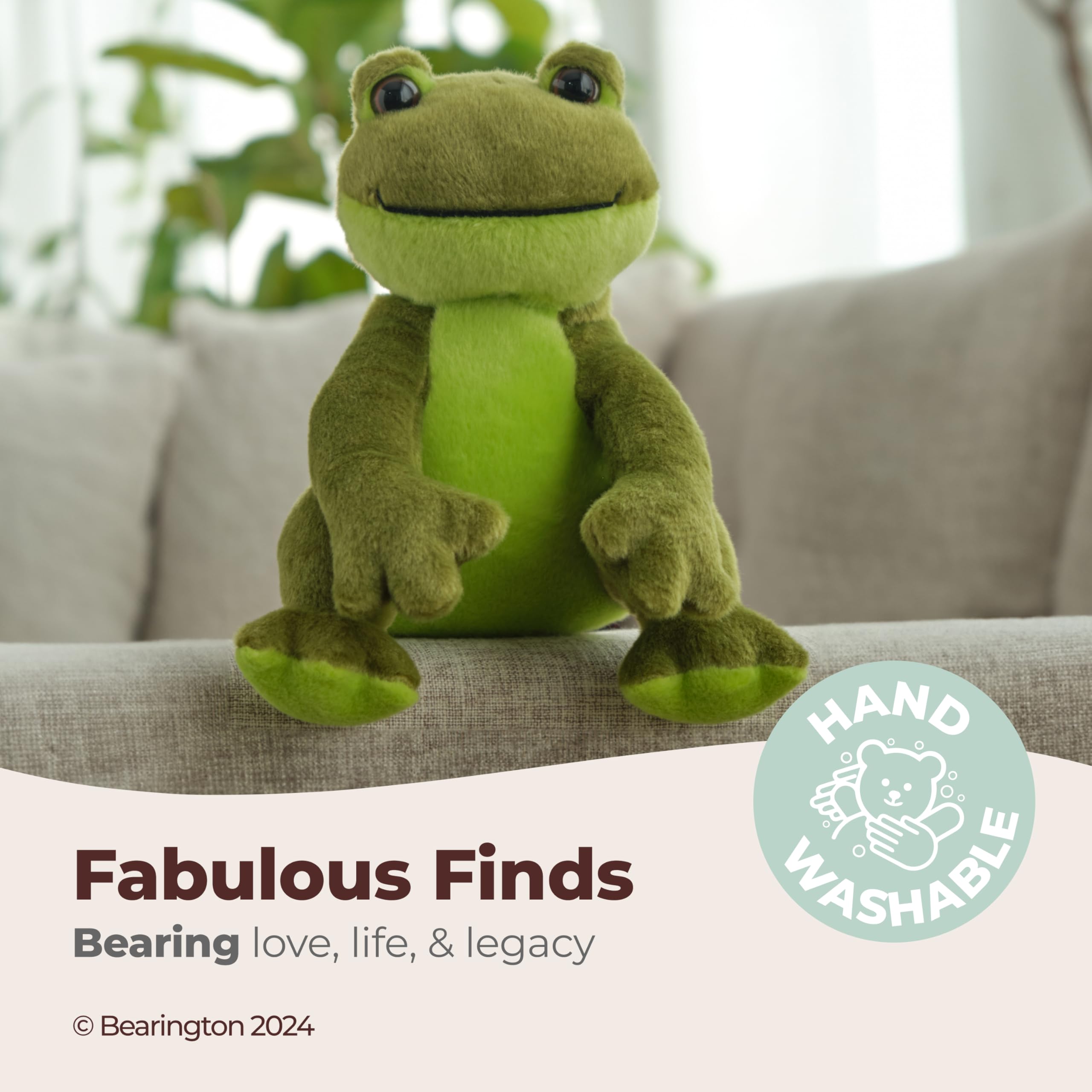 Foto 4 pulgar | Peluche De Rana De Peluche Bearington Ribbity 8.5 Pulgadas - Venta Internacional.