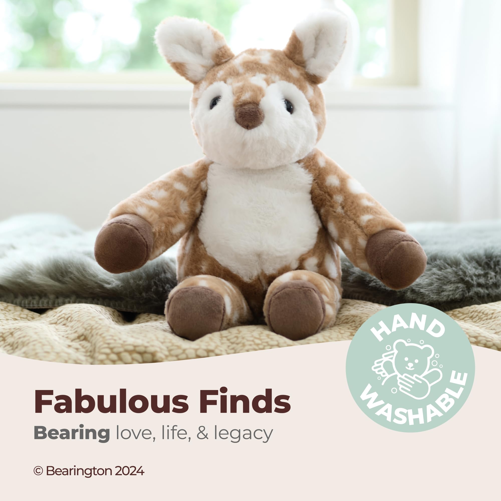 Foto 4 pulgar | Peluche De Peluche Con Forma De Sauce Bearington, Cervatillo, 38 Cm De Altura - Venta Internacional.
