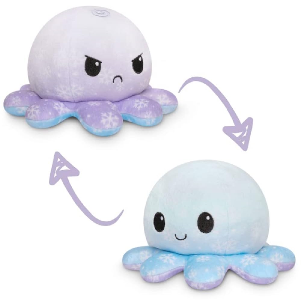 Peluche con Forma De Tortuga Reversible Pulpo Happy + Angry 10 Cm - Venta Internacional