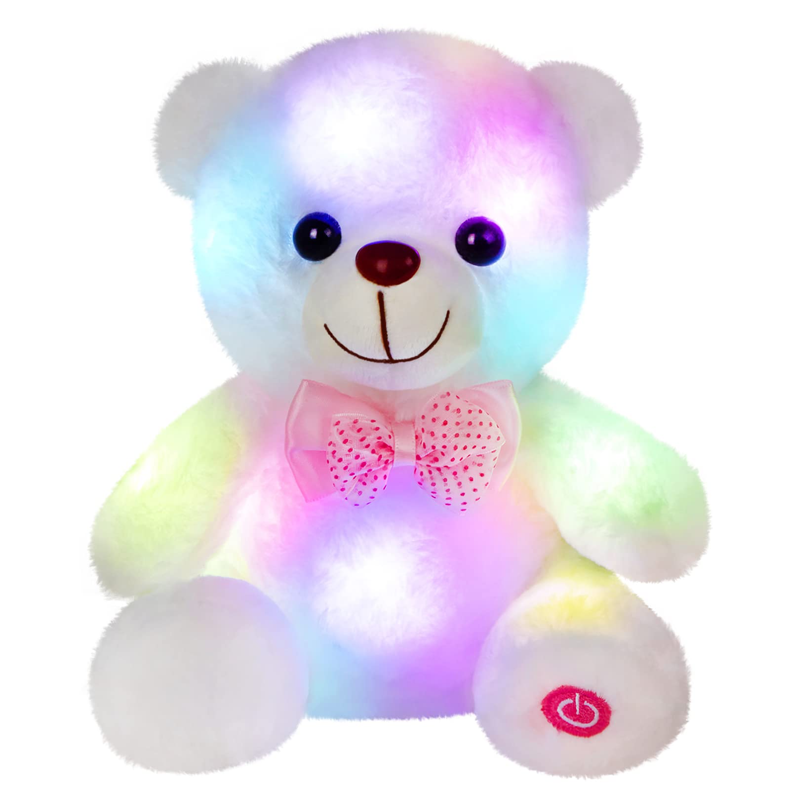Peluche Bstaofy Iluminado Con Osito De Peluche Blanco Led De 20 Cm - Venta Internacional.