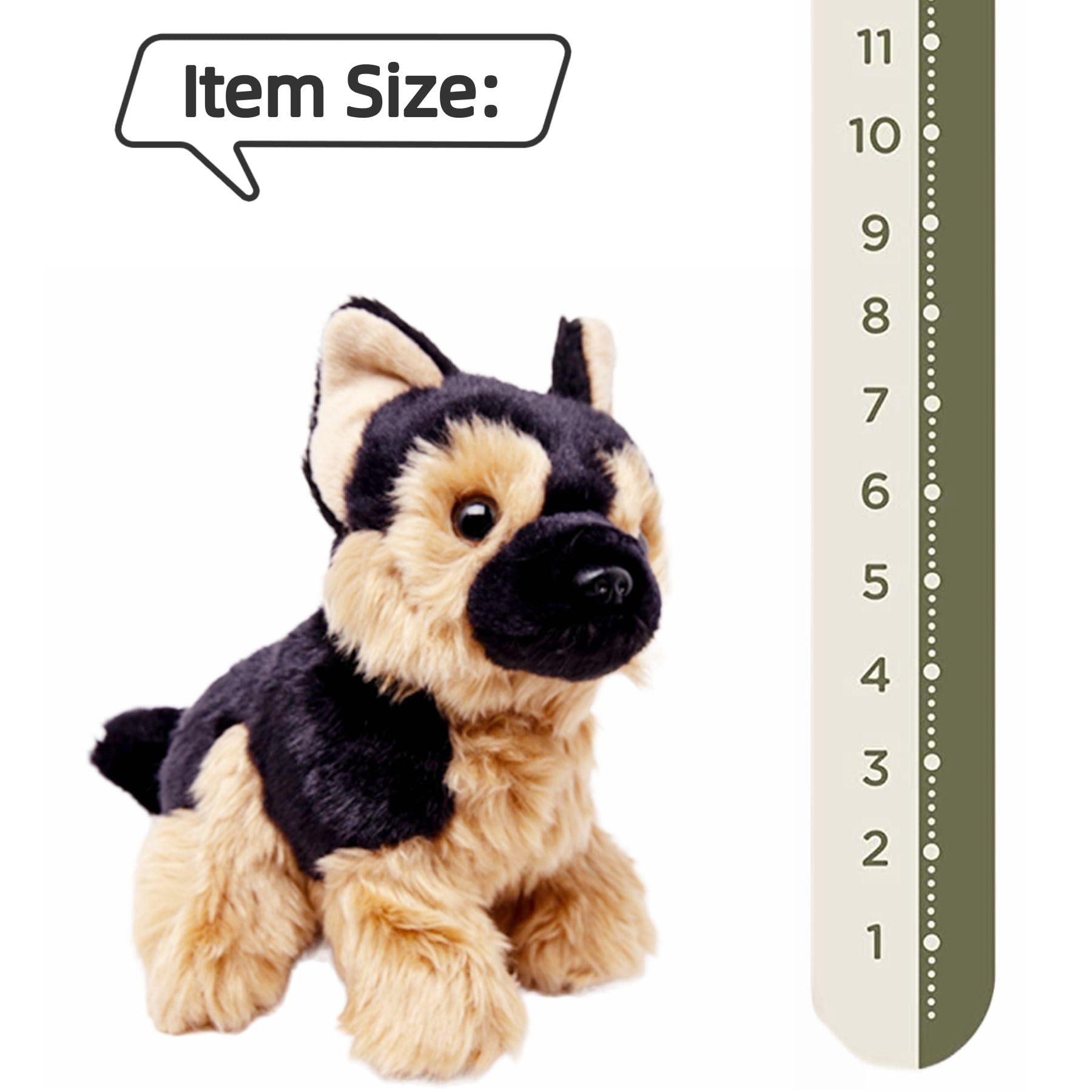 Foto 3 pulgar | Peluche De Peluche Para Perro Pastor Alemán, 20 Cm, Abrazable - Venta Internacional.