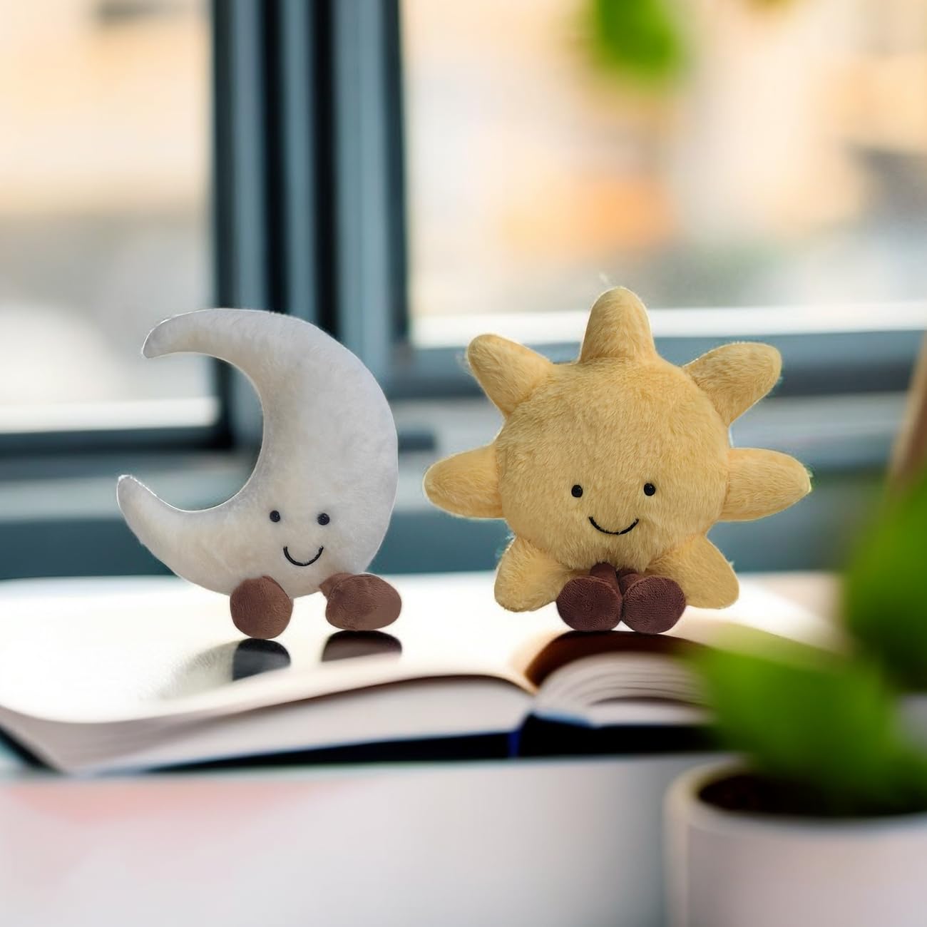 Foto 5 pulgar | Peluche Suave Con Forma De Sol Y Luna De 30,5 Cm Para Niños - Venta Internacional.